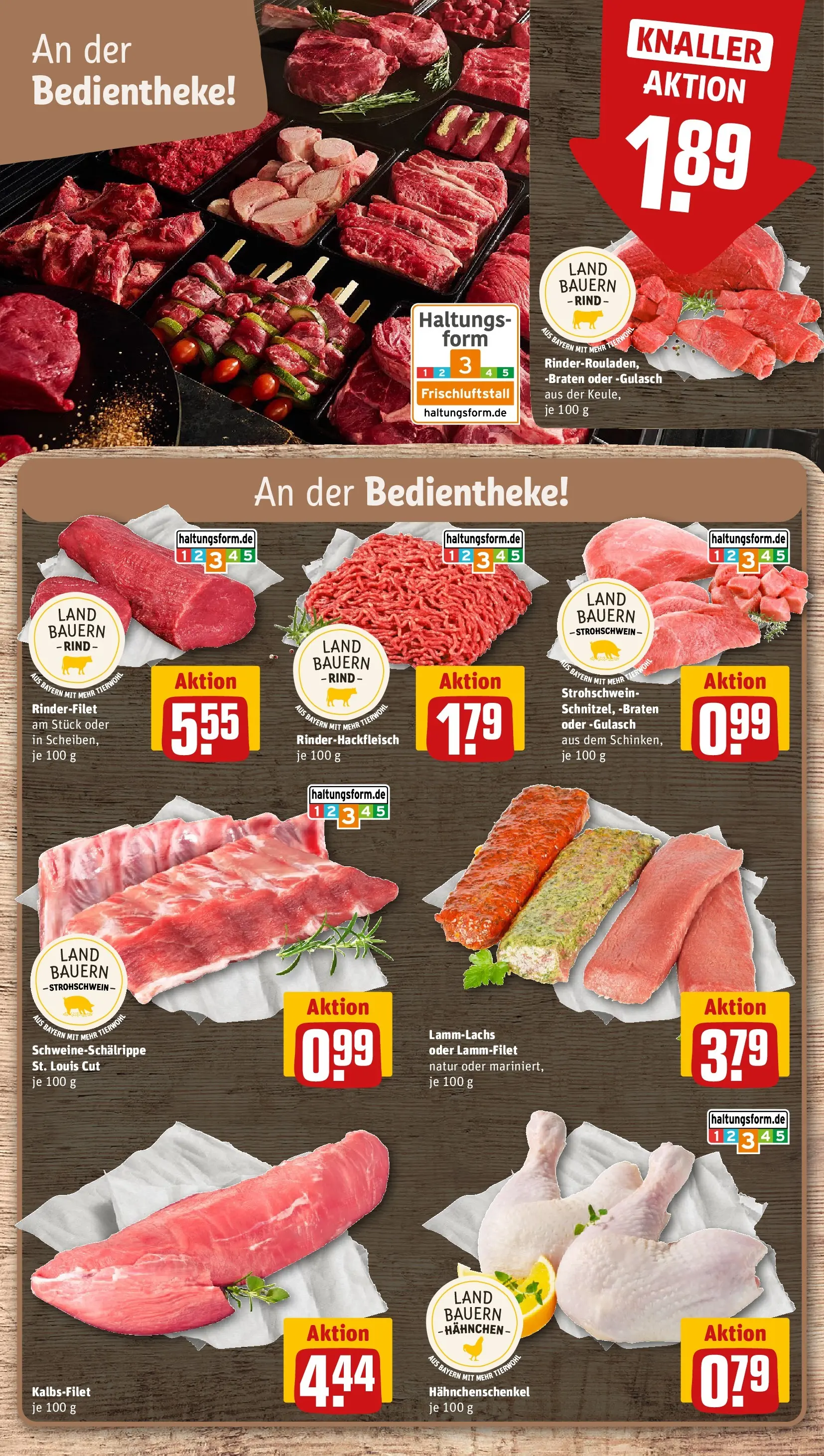 REWE Prospekt ab 07.06.2026 zum Blättern » Angebote | Seite: 8 | Produkte: Hahnchen, Hahnchenschenkel, Spare ribs, Gulasch