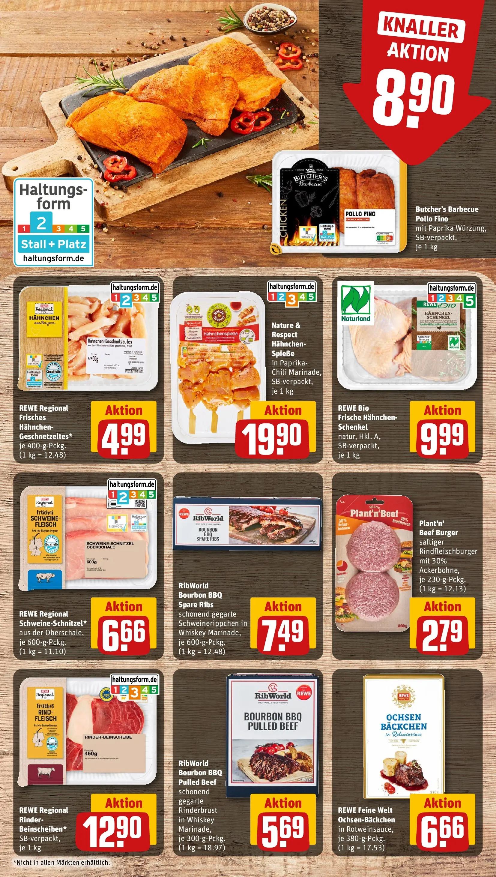 REWE Prospekt ab 07.06.2026 zum Blättern » Angebote | Seite: 9 | Produkte: Spare ribs, Schnitzel, Rindfleisch, Fleisch
