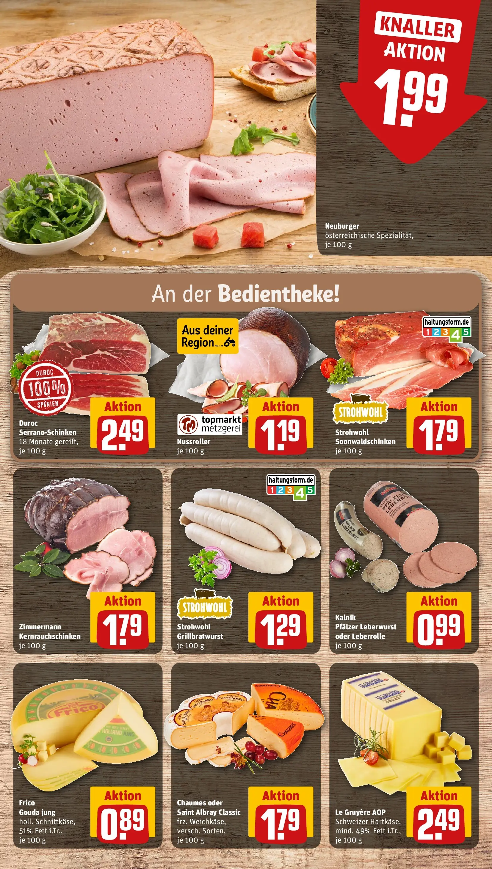 REWE Prospekt ab 08.06.2026 zum Blättern » Angebote | Seite: 10 | Produkte: Gouda