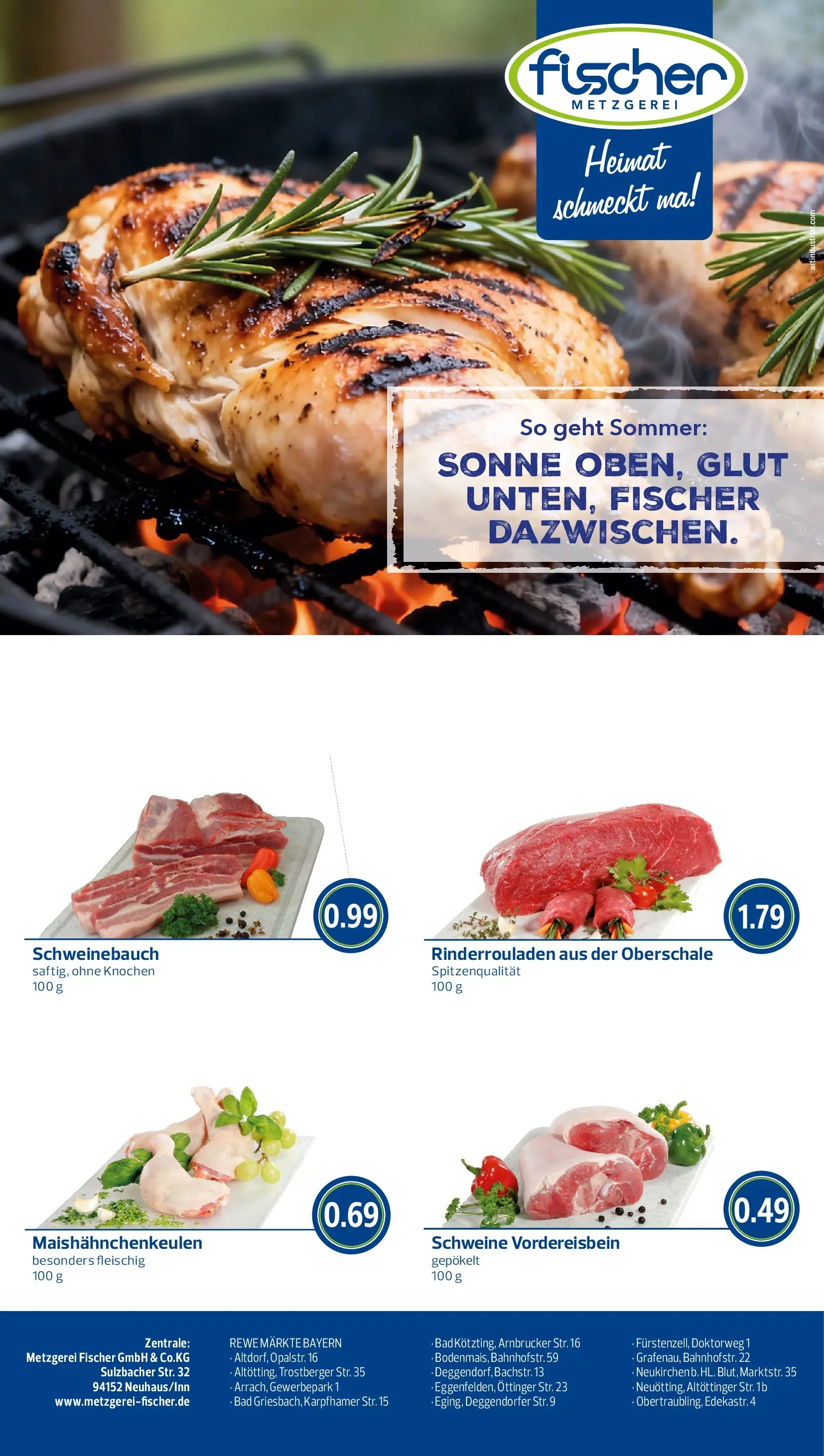 REWE Prospekt ab 07.06.2026 zum Blättern » Angebote | Seite: 8 | Produkte: Rinderrouladen, Schweinebauch, Bad