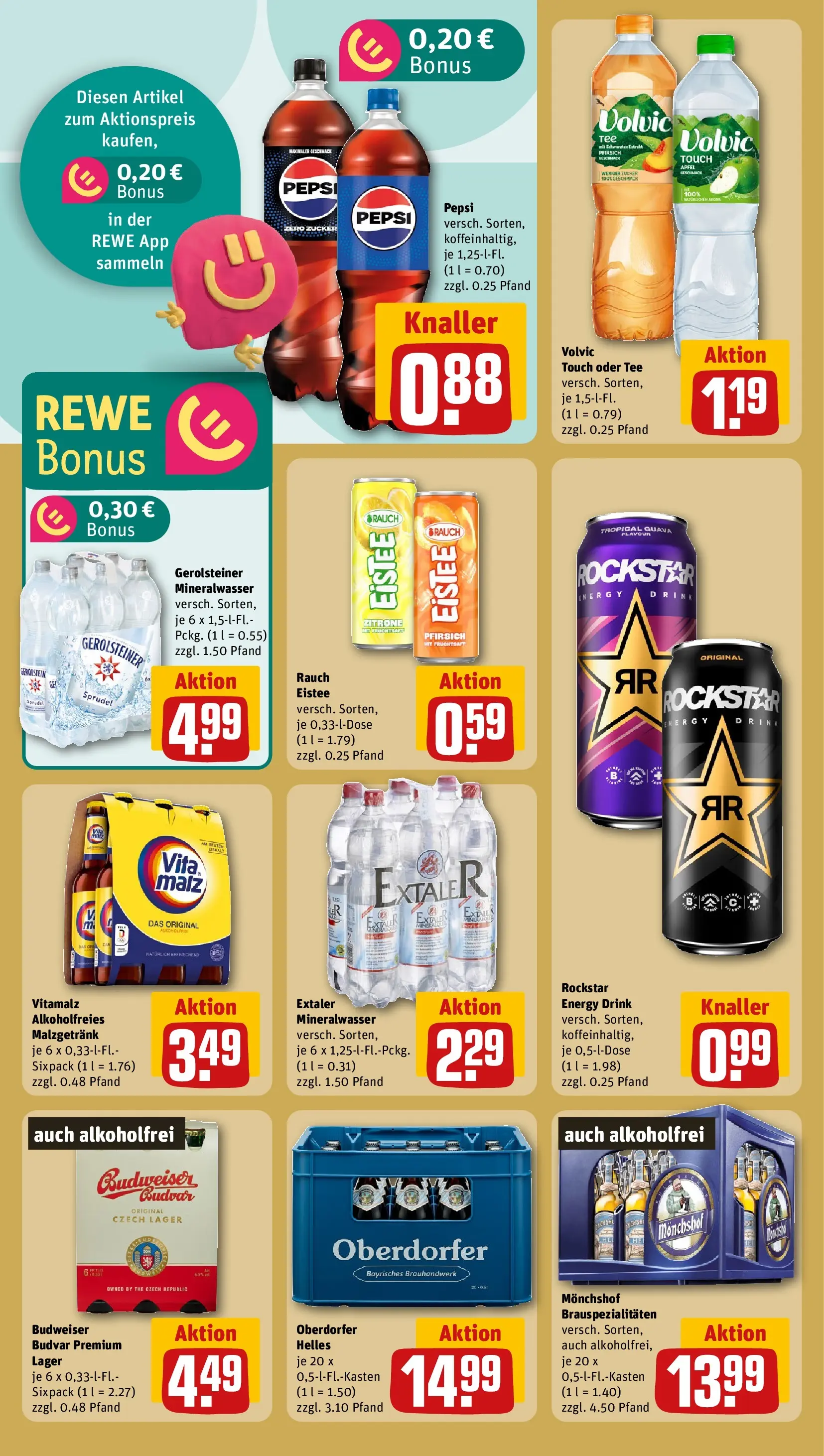 REWE Prospekt ab 07.06.2026 zum Blättern » Angebote | Seite: 24 | Produkte: Monchshof, Rockstar energy, Zucker, Zitrone