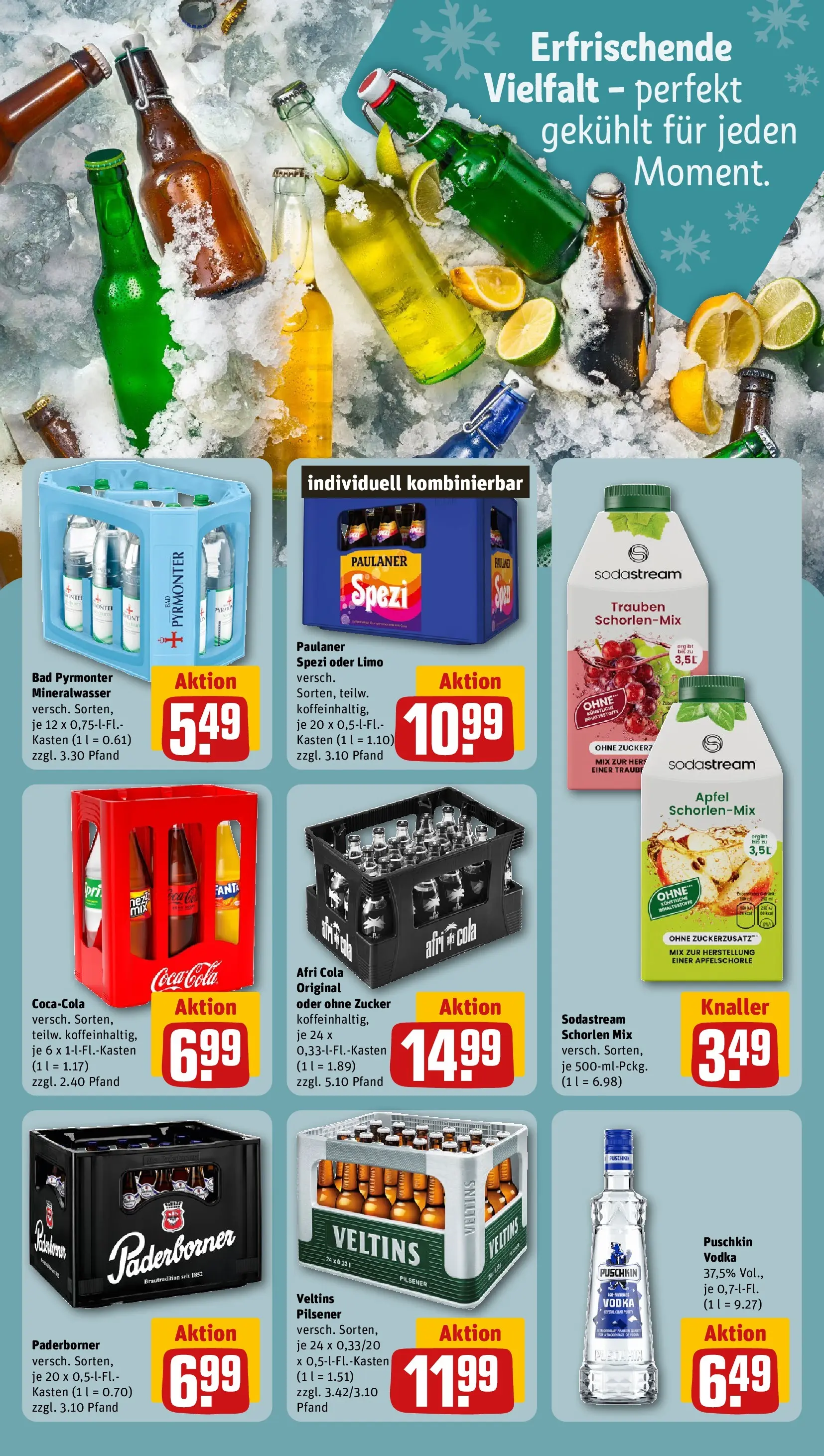 REWE Prospekt ab 08.06.2026 zum Blättern » Angebote | Seite: 19 | Produkte: Coca cola, Bad, Zucker, Vodka