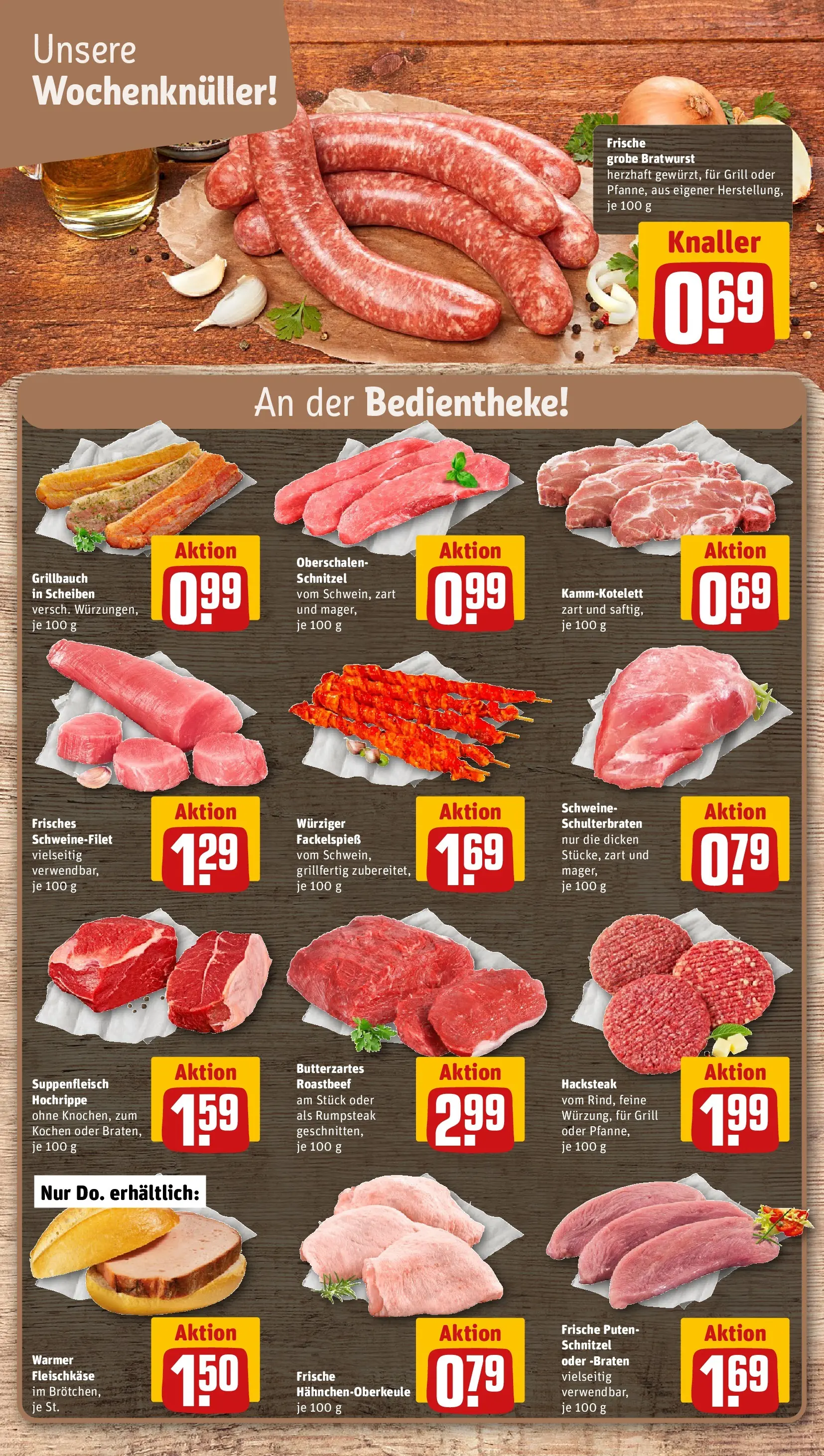 REWE Prospekt ab 08.06.2026 zum Blättern » Angebote | Seite: 8 | Produkte: Rumpsteak, Roastbeef, Suppenfleisch, Steak