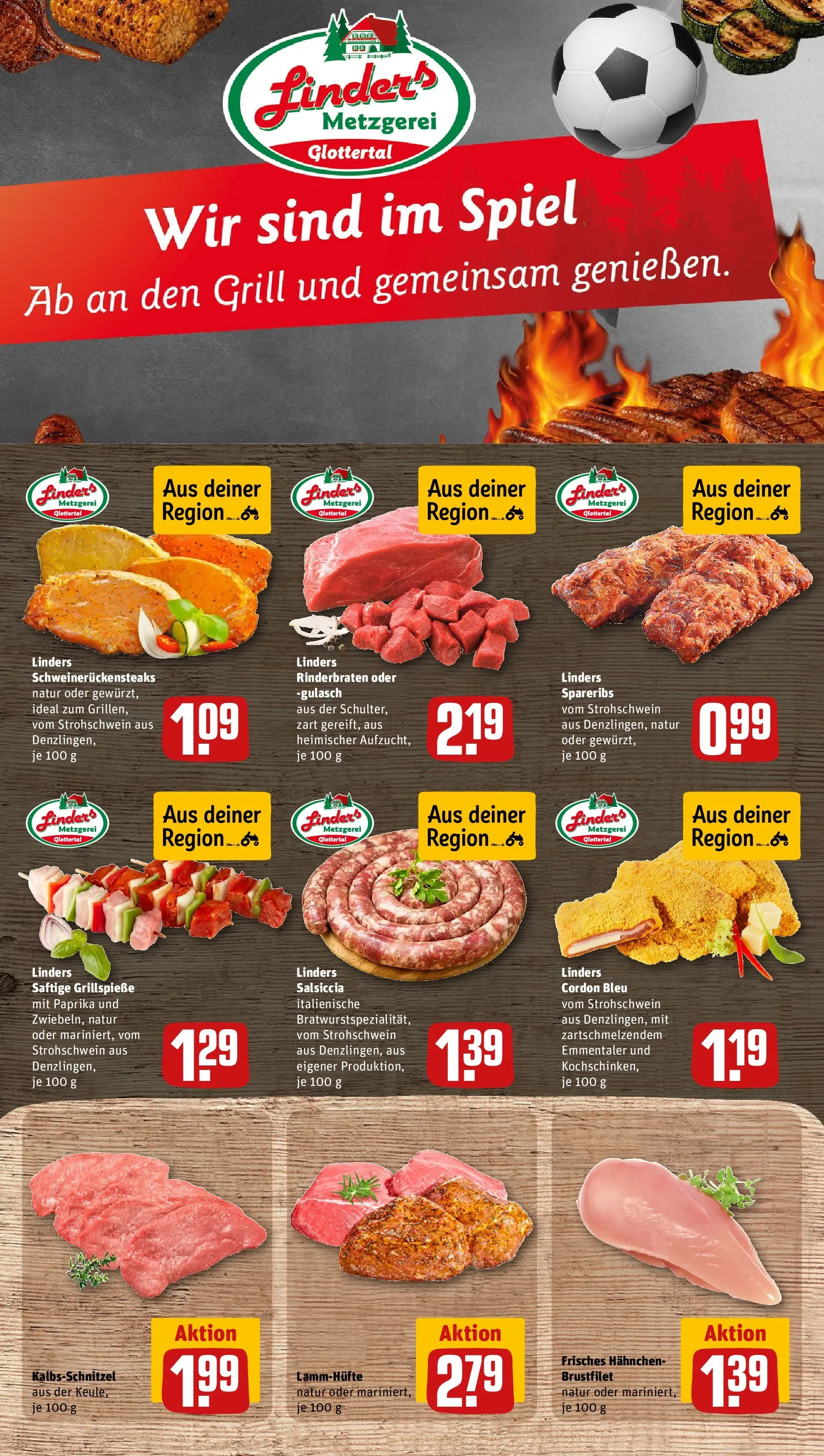 REWE Prospekt ab 08.06.2026 zum Blättern » Angebote | Seite: 8 | Produkte: Grill, Hahnchen, Schnitzel, Paprika
