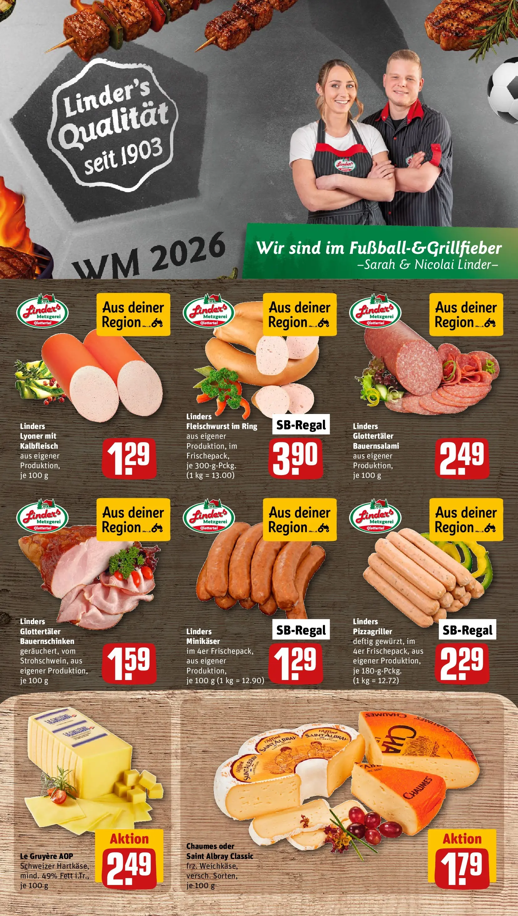 REWE Prospekt ab 08.06.2026 zum Blättern » Angebote | Seite: 9 | Produkte: Salami