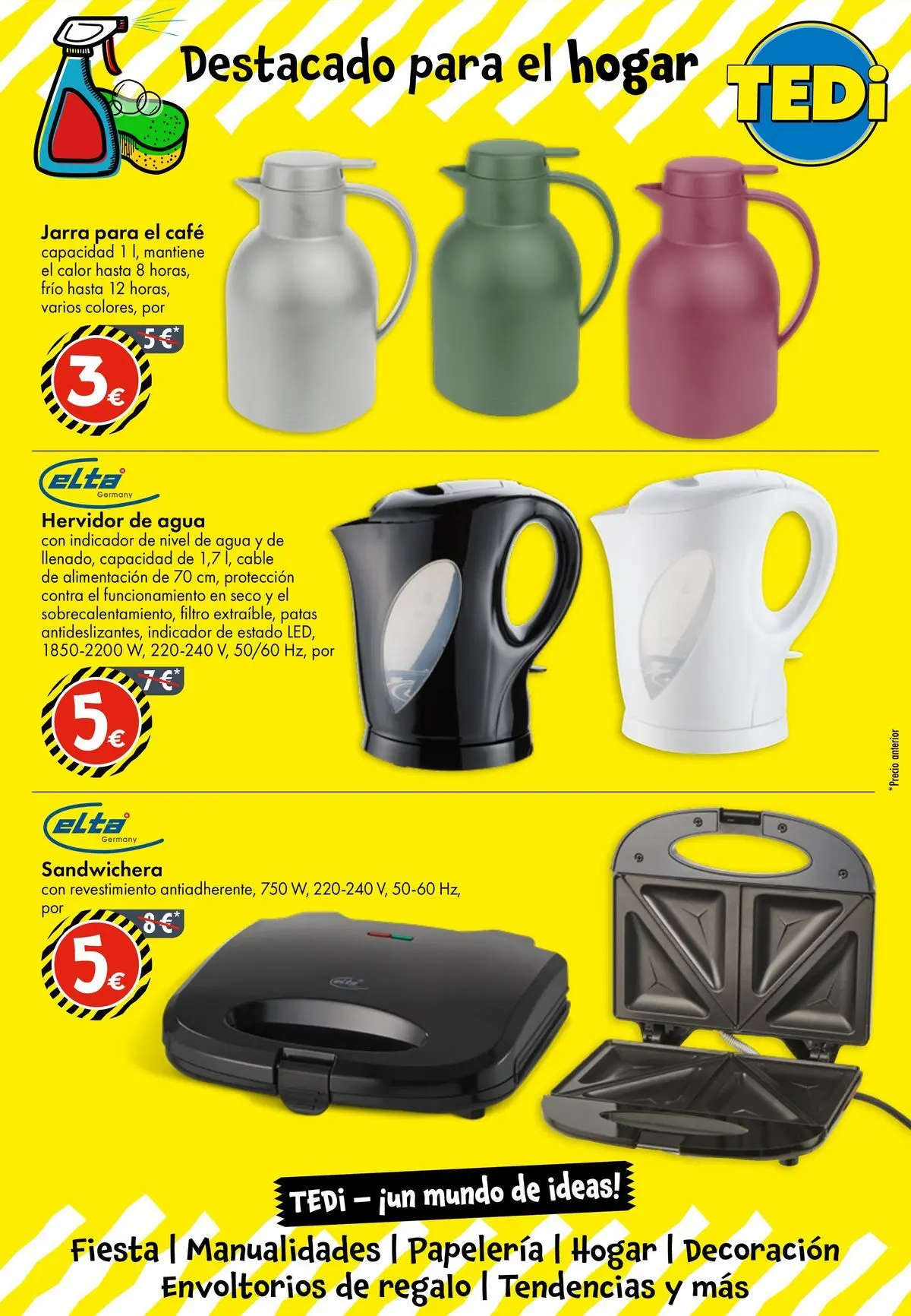 TEDi Nueva apertura 05/06/2026 - 12/06/2026 | Página: 15 | Productos: Café, Cable, Sandwichera