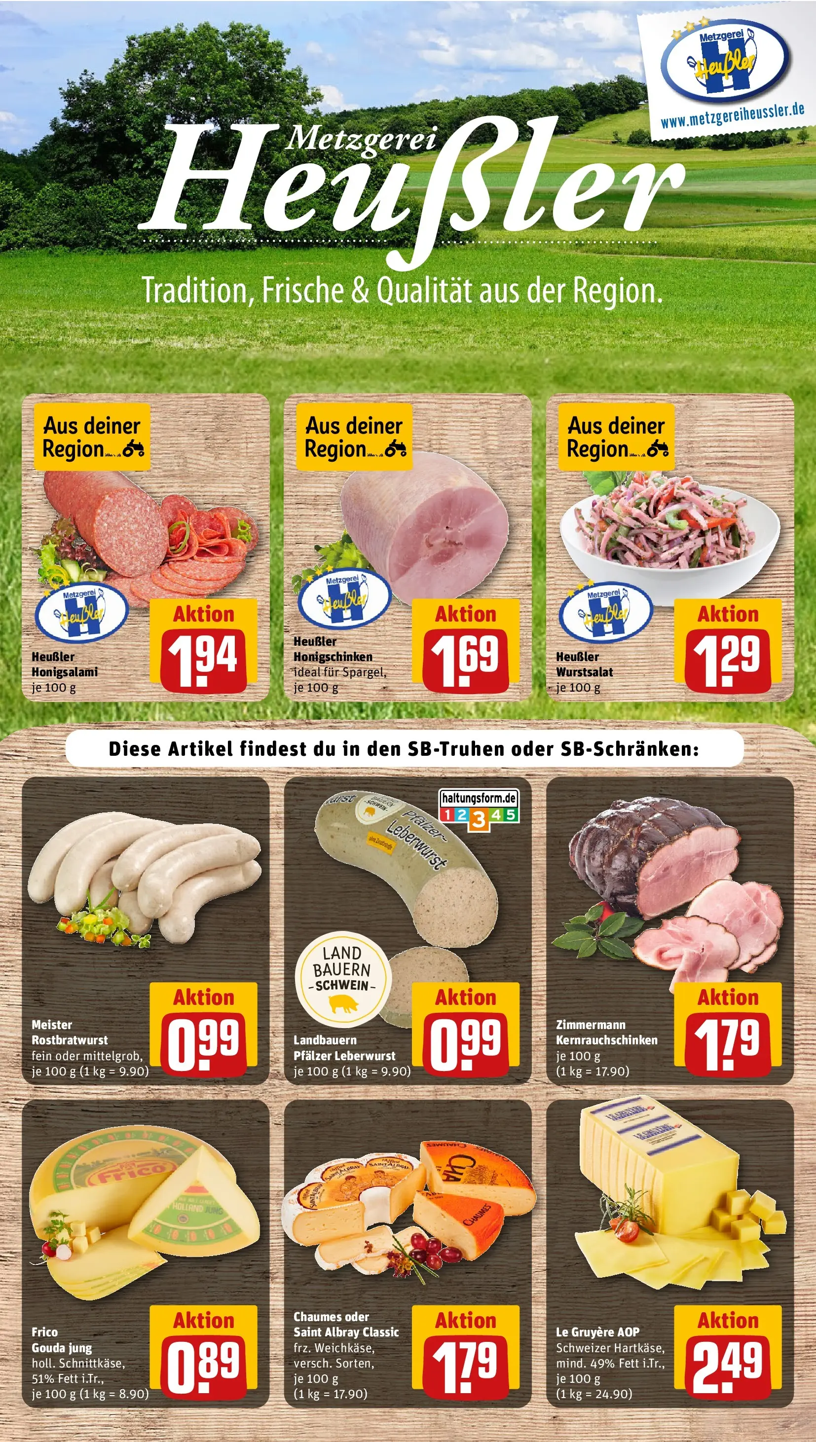 REWE Prospekt ab 08.06.2026 zum Blättern » Angebote | Seite: 9 | Produkte: Gouda, Salami