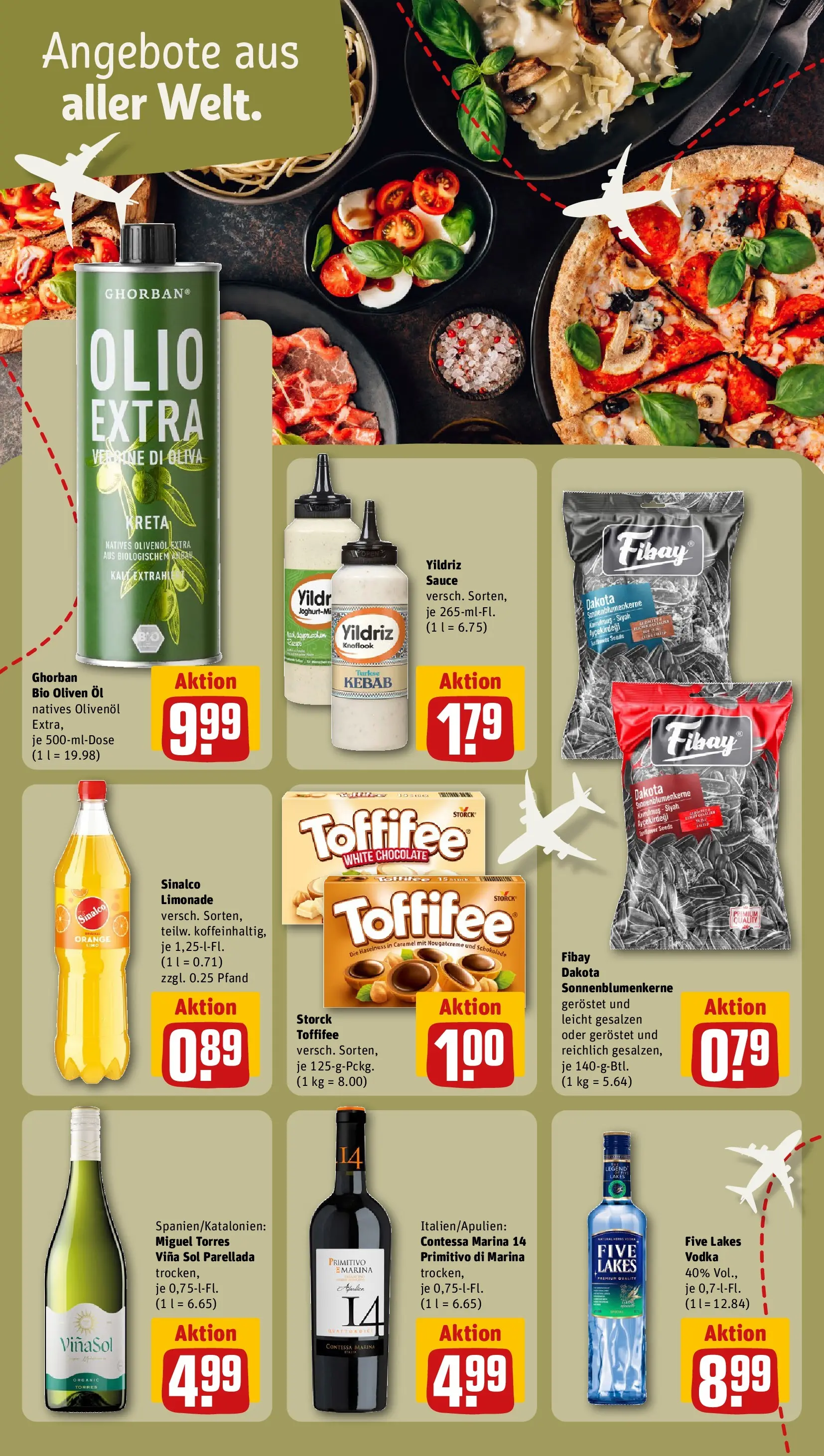 REWE Prospekt ab 08.06.2026 zum Blättern » Angebote | Seite: 16 | Produkte: Sinalco, Öl, Olivenol, Toffifee