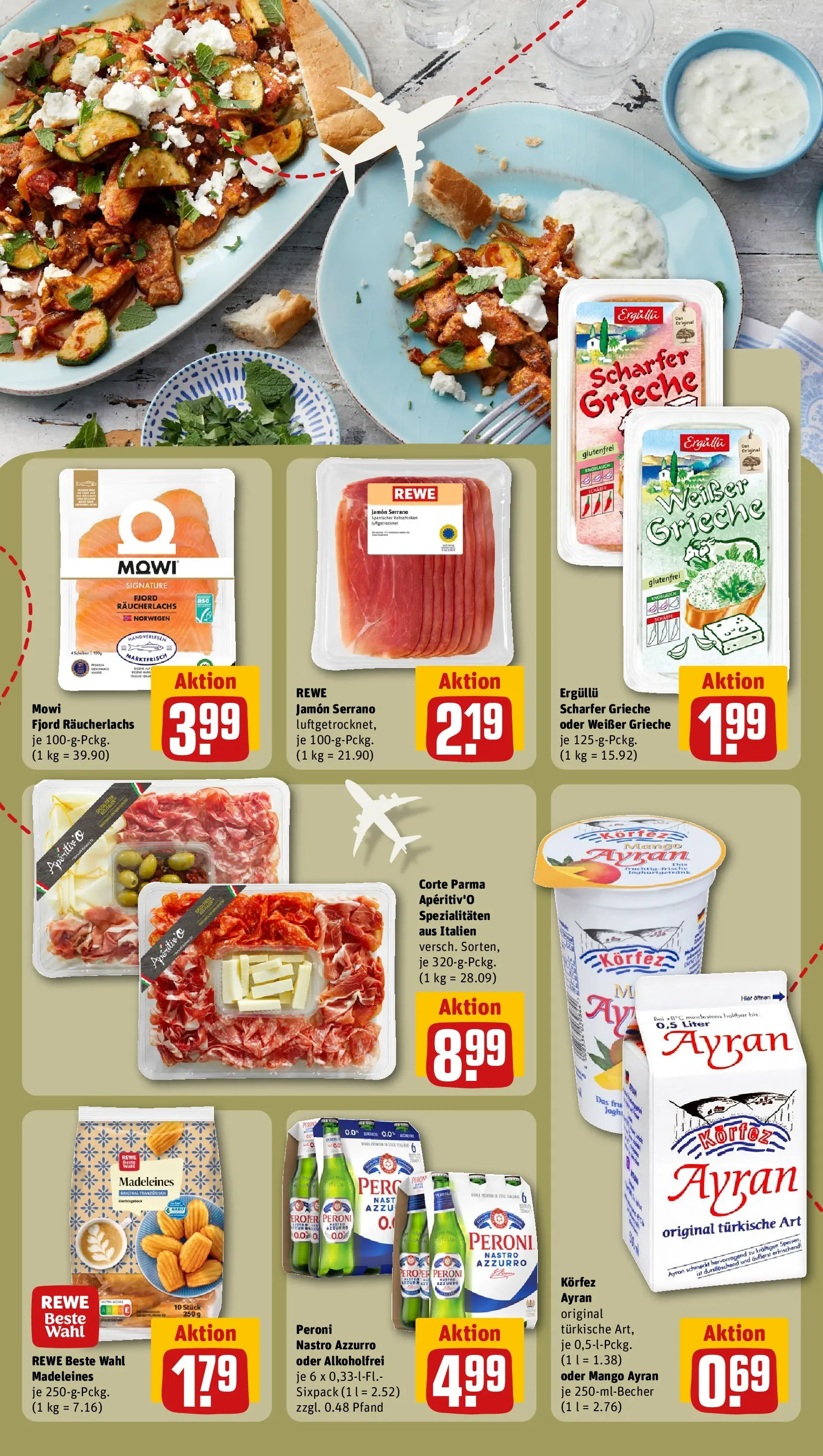 REWE Prospekt ab 08.06.2026 zum Blättern » Angebote | Seite: 17 | Produkte: Räucherlachs, Mango, Knoblauch
