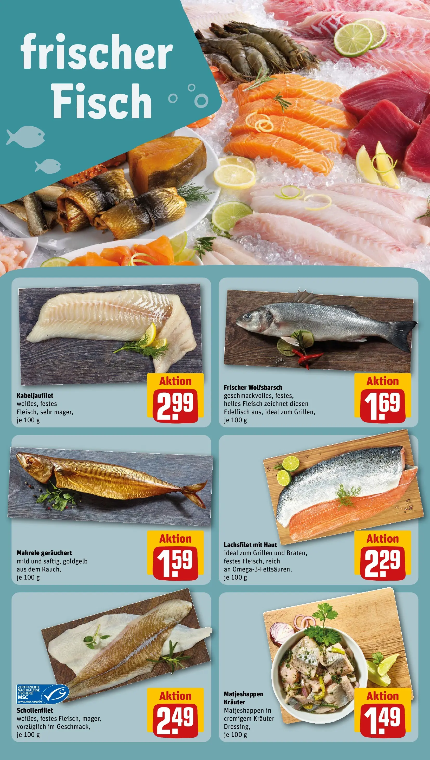 REWE Prospekt ab 08.06.2026 zum Blättern » Angebote | Seite: 30 | Produkte: Fisch, Fleisch