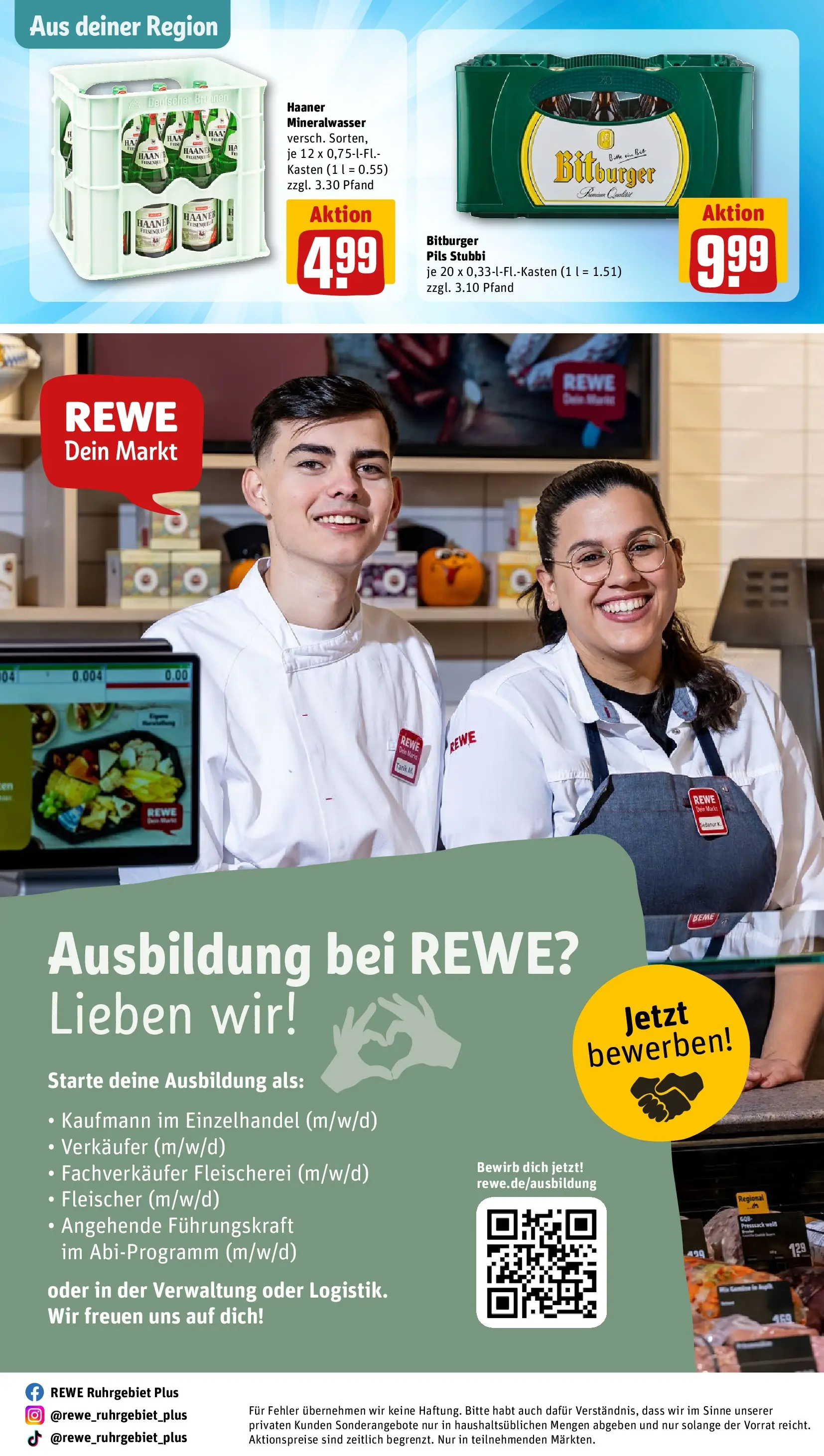 REWE Prospekt ab 08.06.2026 zum Blättern » Angebote | Seite: 29 | Produkte: Bitburger, Pils, Mineralwasser