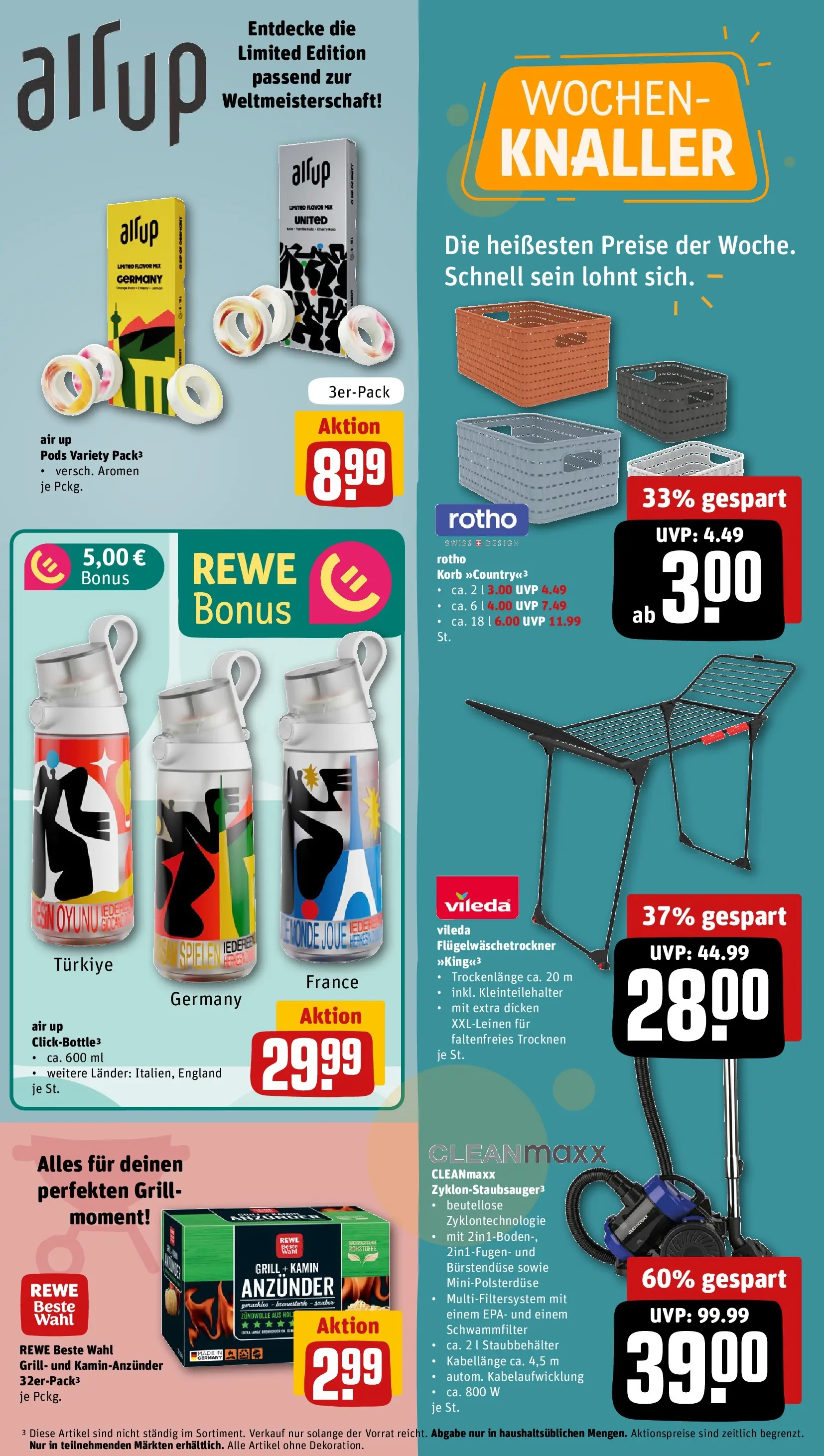 REWE Prospekt ab 08.06.2026 zum Blättern » Angebote | Seite: 31 | Produkte: Grill, Kamin, Korb