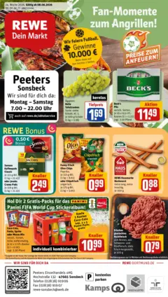 Rewe Prospekt Sonsbeck ab 08.06.2026 gültig