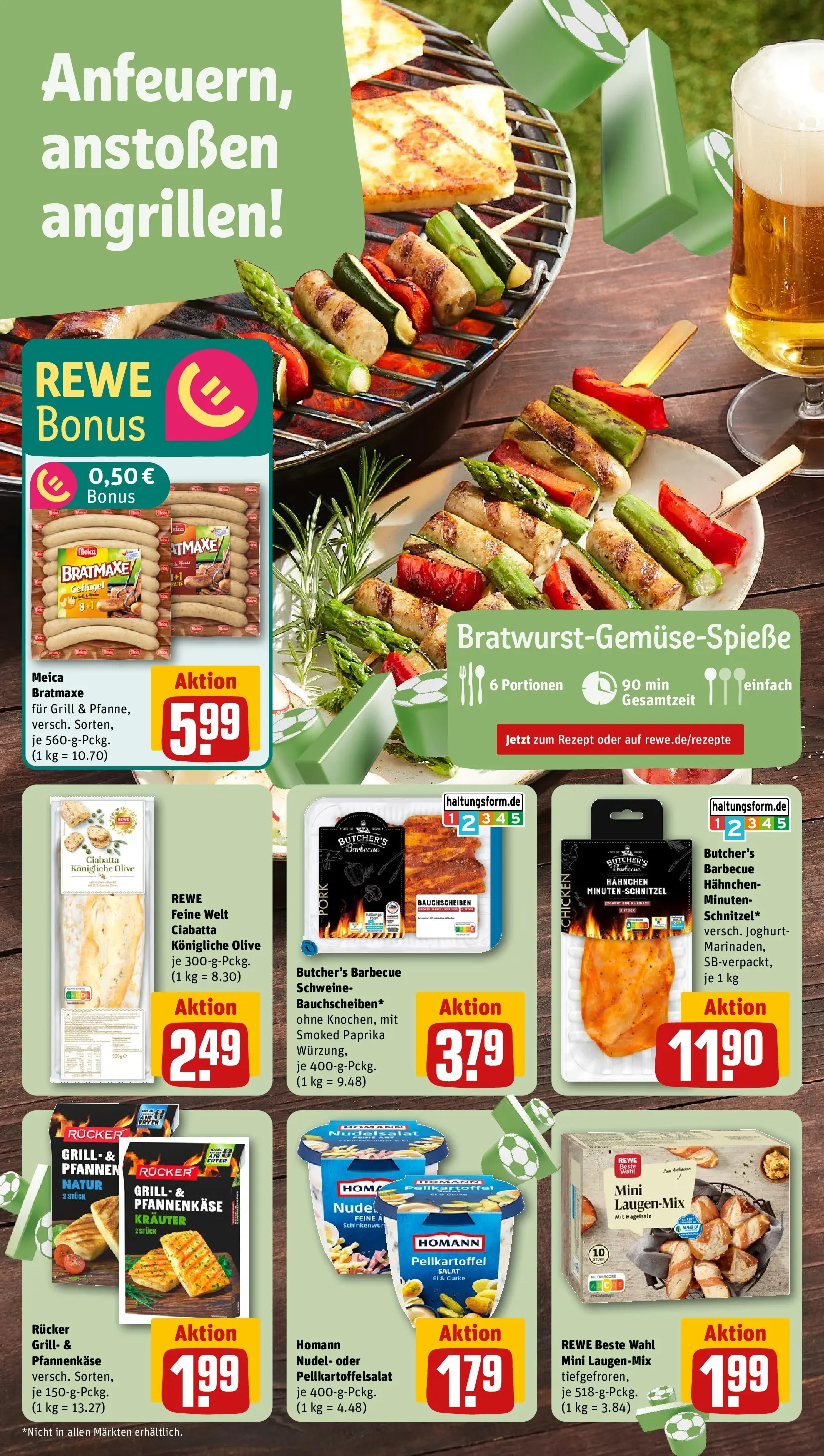 REWE Prospekt ab 07.06.2026 zum Blättern » Angebote | Seite: 4 | Produkte: Hahnchen, Joghurt, Paprika, Salat