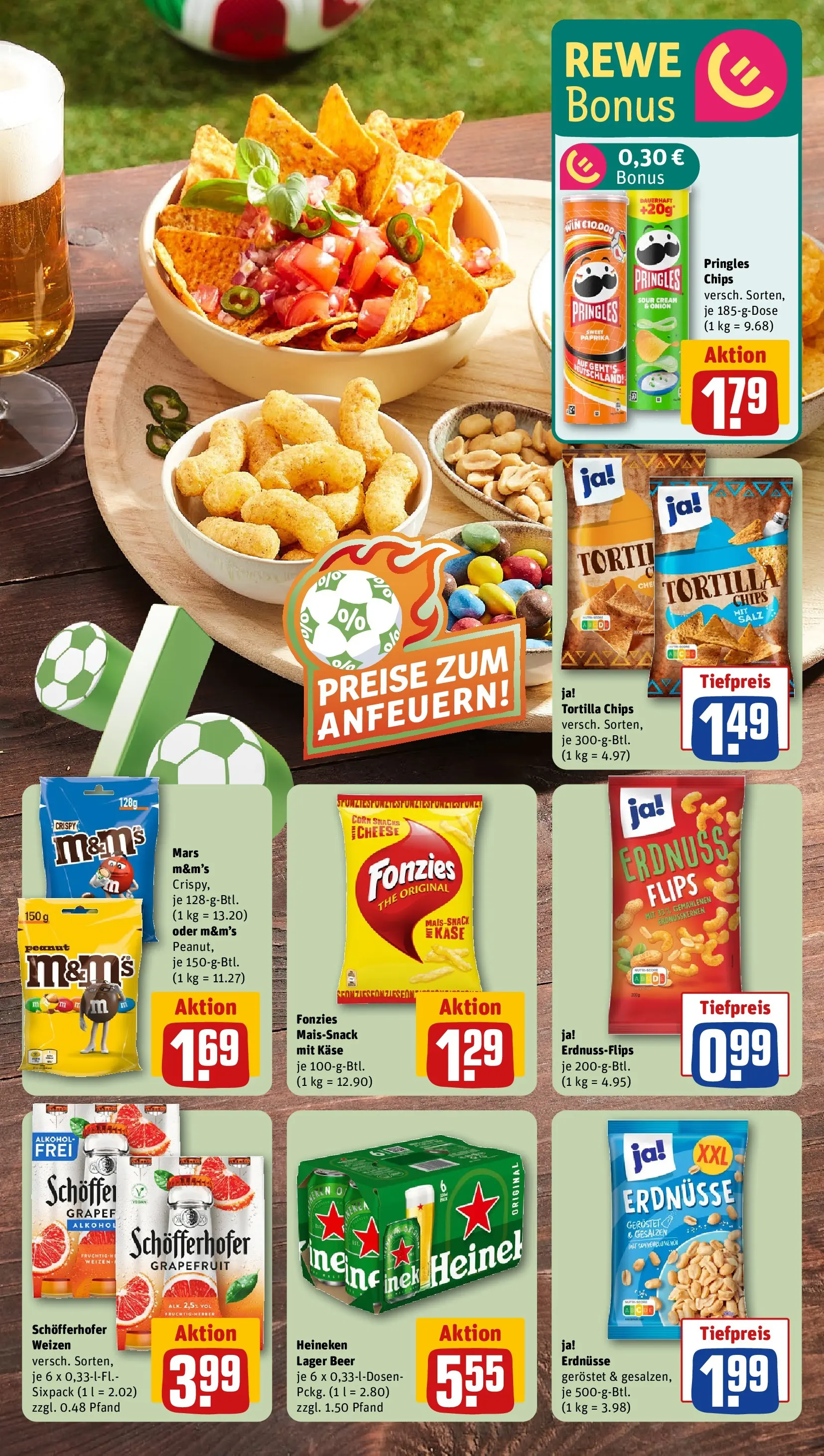REWE Prospekt ab 07.06.2026 zum Blättern » Angebote | Seite: 5 | Produkte: Mars, Heineken, Salz, Pringles