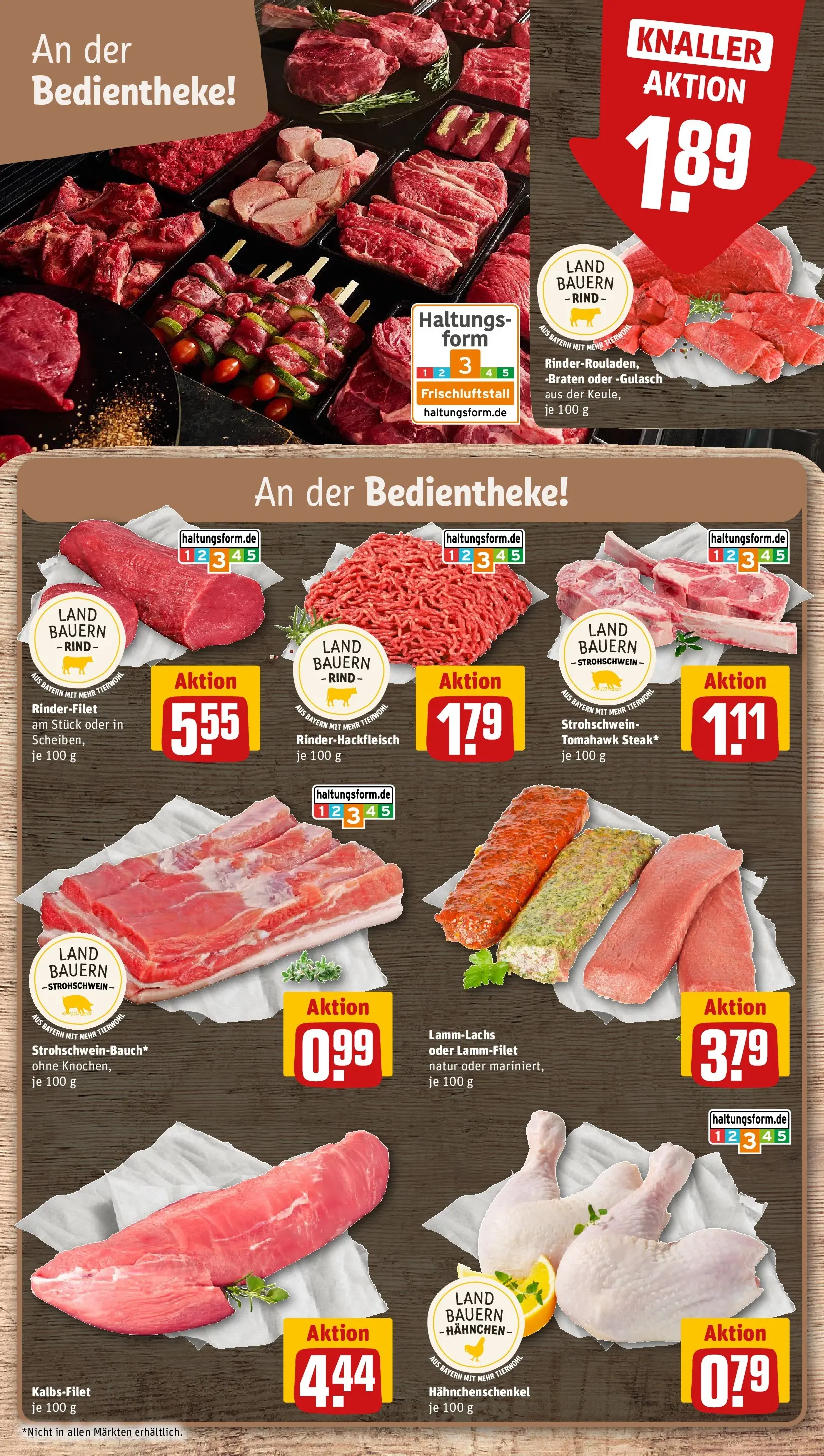 REWE Prospekt ab 07.06.2026 zum Blättern » Angebote | Seite: 8 | Produkte: Hahnchen, Hahnchenschenkel, Gulasch, Steak