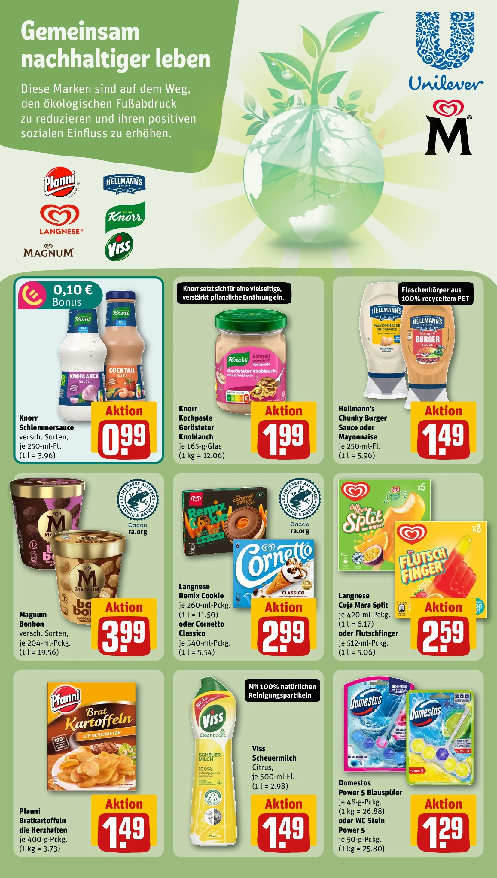 REWE Prospekt ab 07.06.2026 zum Blättern » Angebote | Seite: 16 | Produkte: Milch, Burger, Kartoffeln, WC Stein