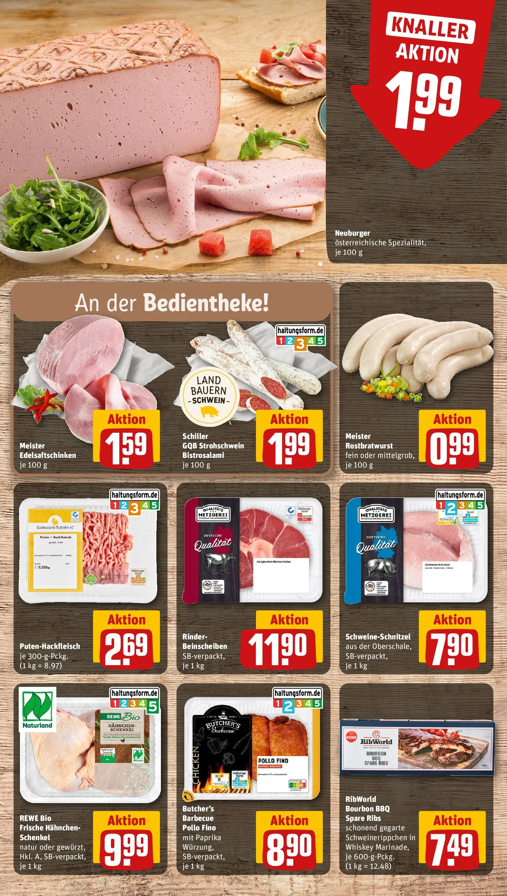 REWE Prospekt ab 08.06.2026 zum Blättern » Angebote | Seite: 8 | Produkte: Hahnchen, Paprika, Bourbon, Whiskey