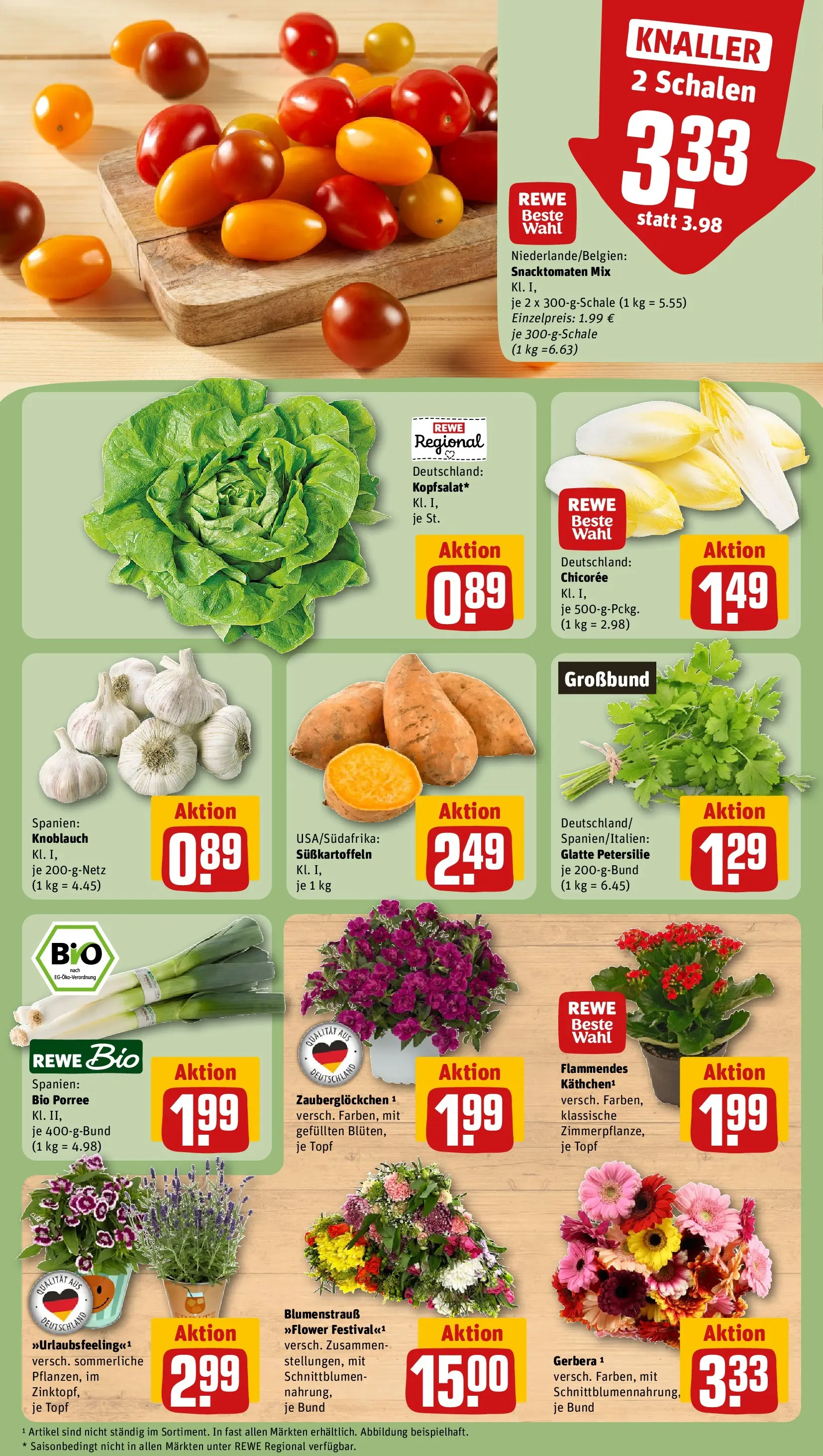 REWE Prospekt ab 08.06.2026 zum Blättern » Angebote | Seite: 7 | Produkte: Knoblauch, Petersilie