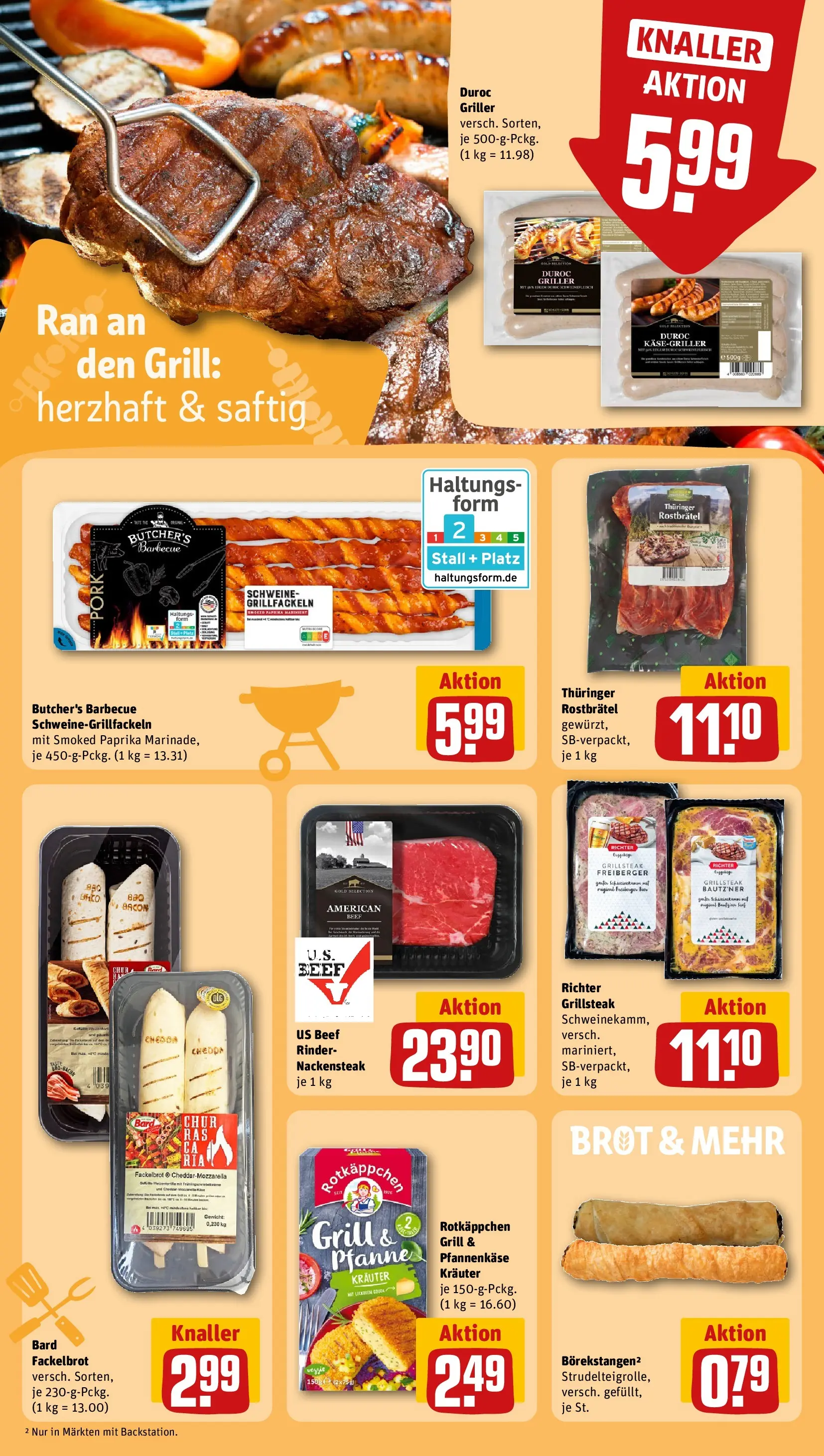 REWE Prospekt ab 08.06.2026 zum Blättern » Angebote | Seite: 15 | Produkte: Gewicht, Paprika, Brot, Steak