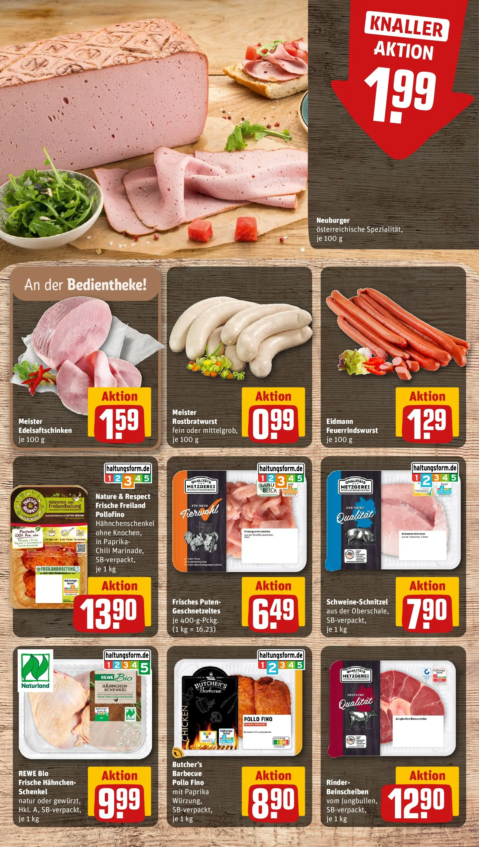 REWE Prospekt ab 08.06.2026 zum Blättern » Angebote | Seite: 8 | Produkte: Hahnchen, Schnitzel, Paprika, Chili