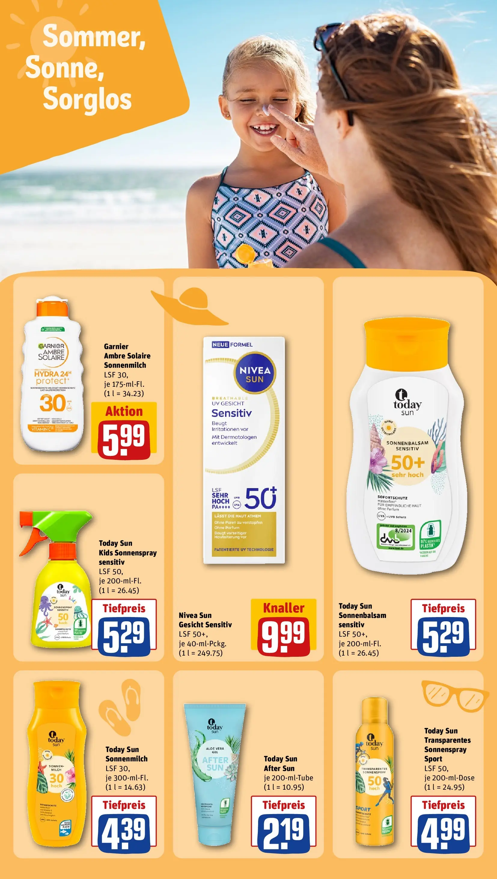 REWE Prospekt ab 08.06.2026 zum Blättern » Angebote | Seite: 19 | Produkte: Milch, Parfüm, After Sun