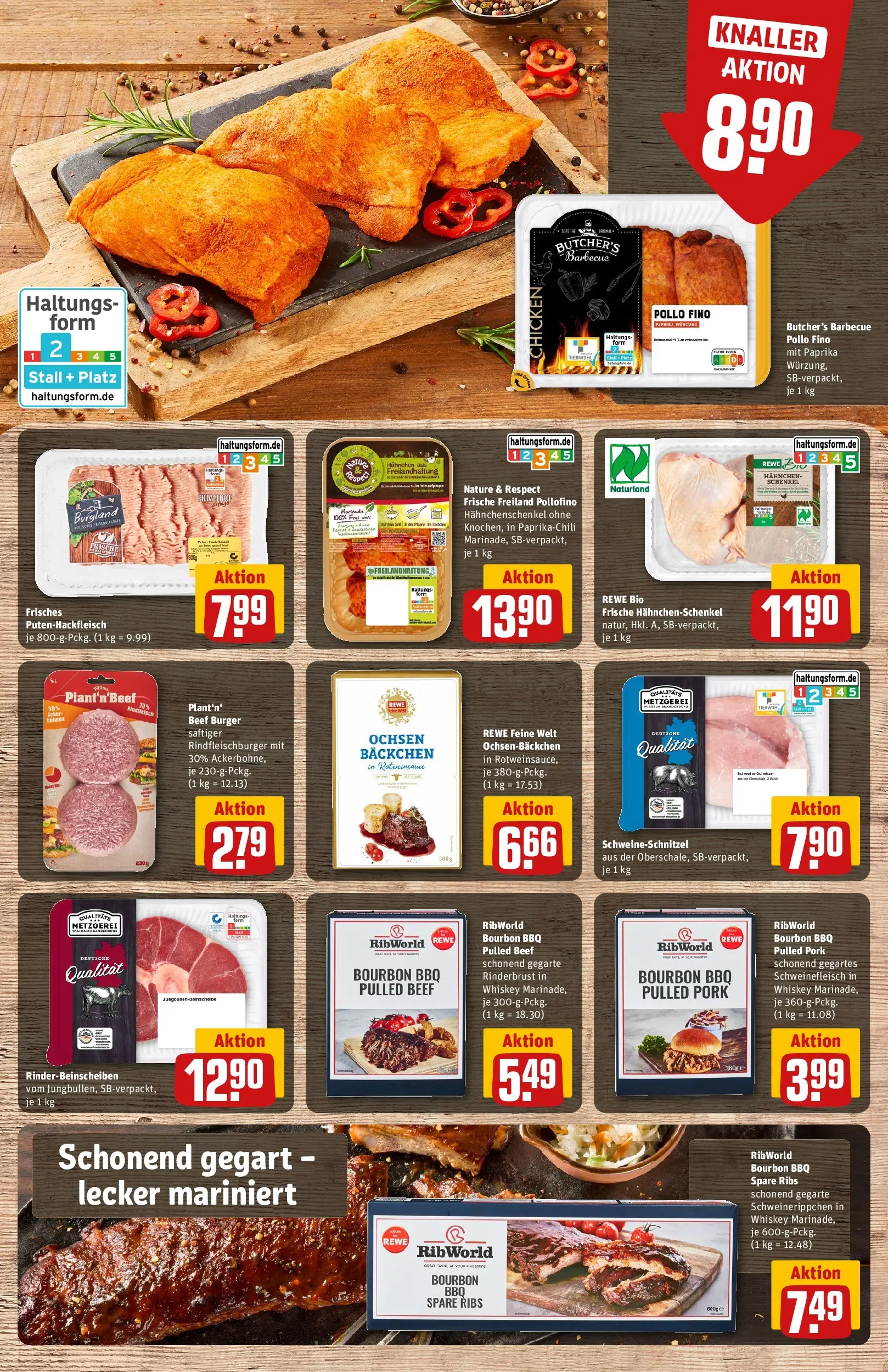 REWE Prospekt ab 08.06.2026 zum Blättern » Angebote | Seite: 9 | Produkte: Schnitzel, Paprika, Schweinefleisch, Wok
