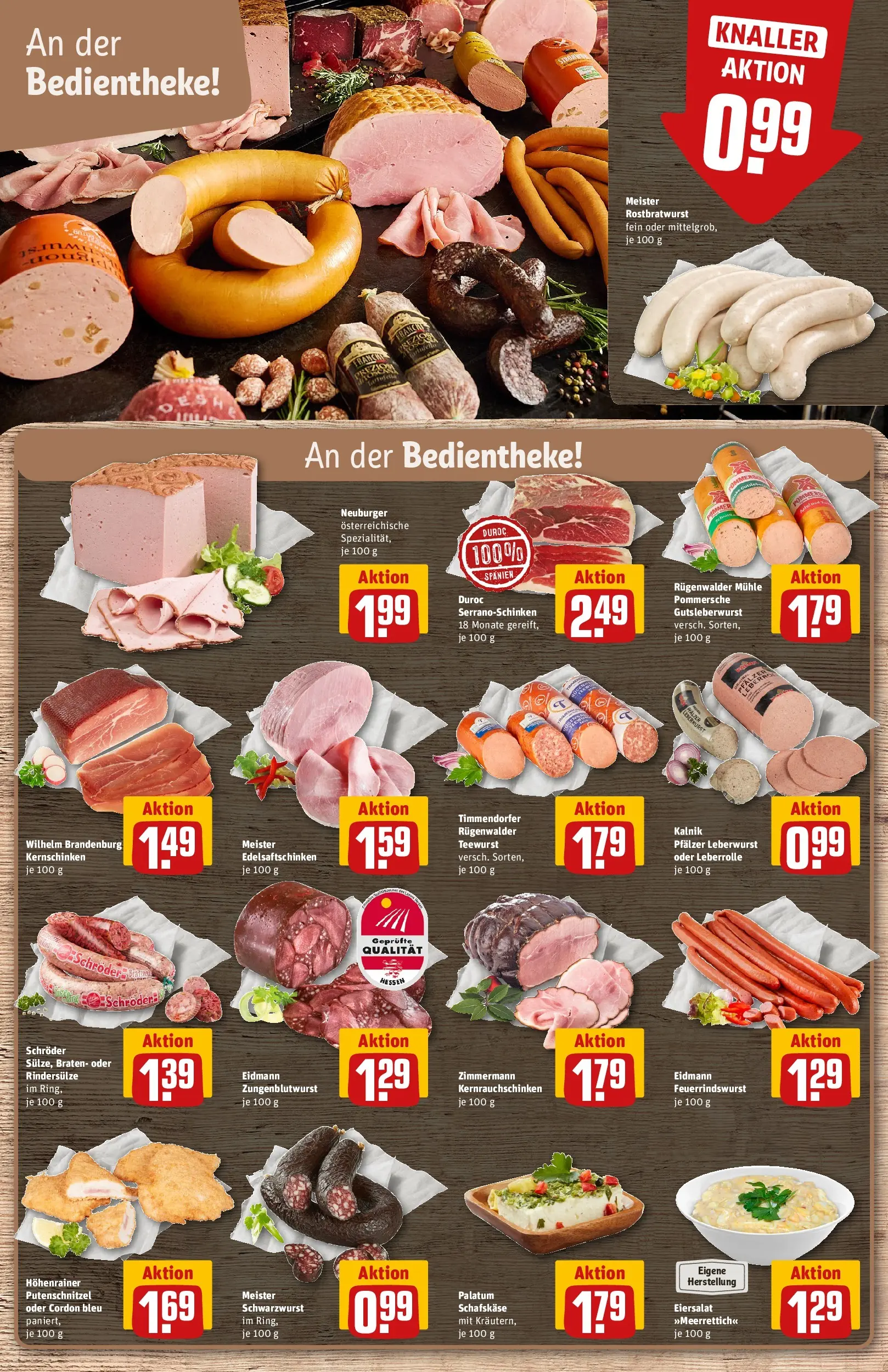 REWE Prospekt ab 08.06.2026 zum Blättern » Angebote | Seite: 10 | Produkte: Mühle, Pudding, Putenschnitzel, Schafskase