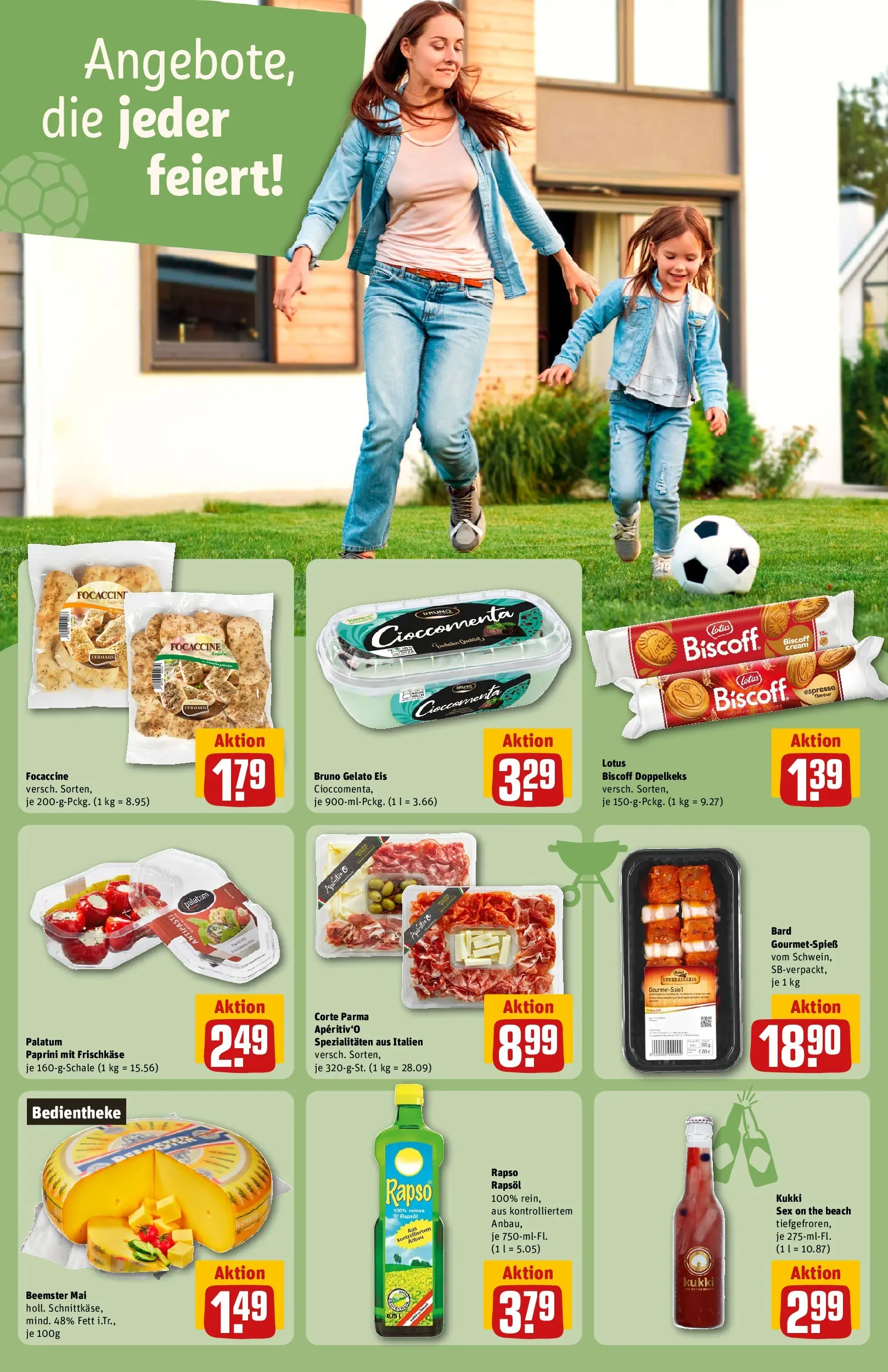 REWE Prospekt ab 08.06.2026 zum Blättern » Angebote | Seite: 18 | Produkte: Rapsöl, Eis, Rapso rapsol, Frischkase