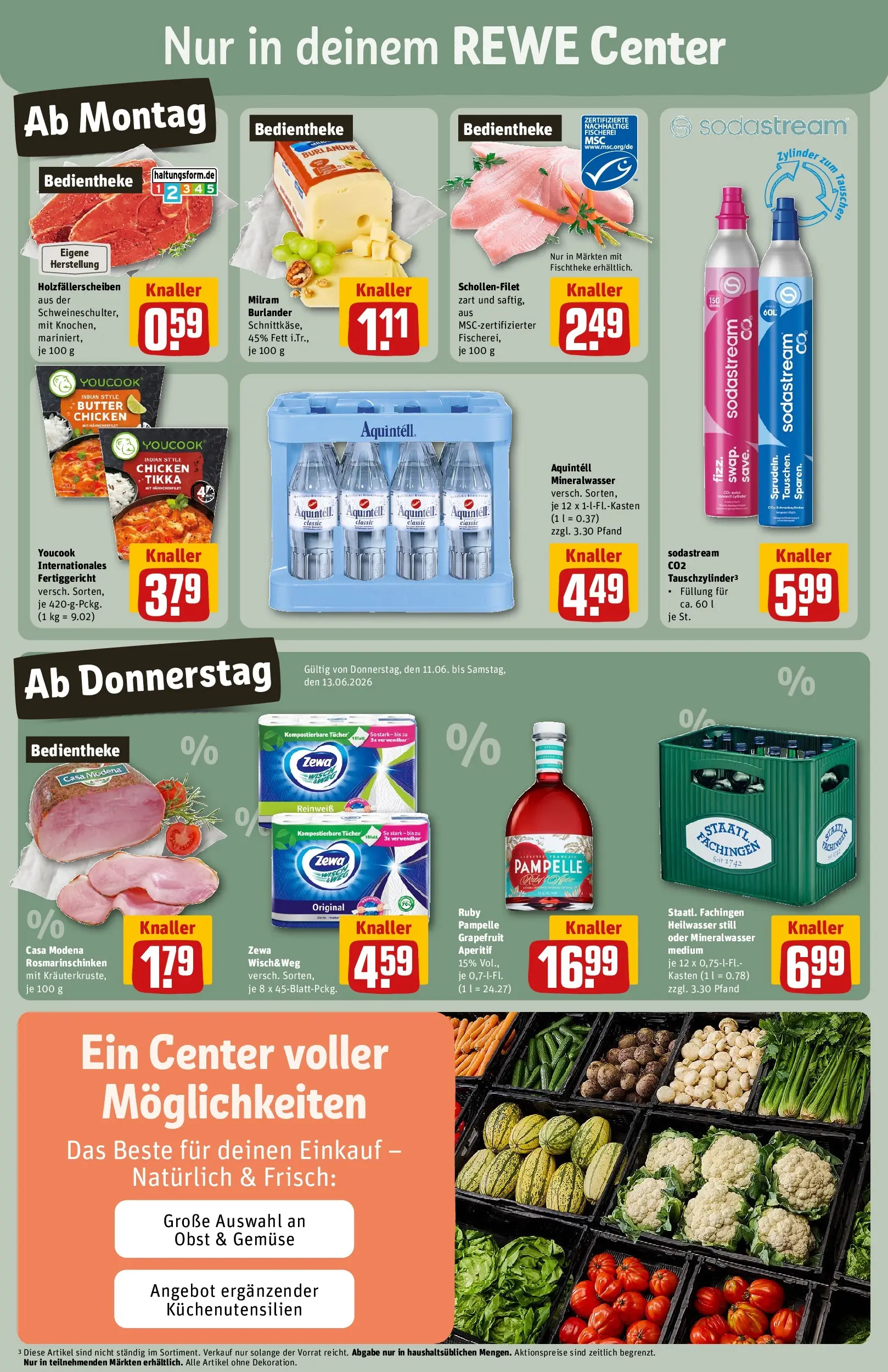 REWE Prospekt ab 08.06.2026 zum Blättern » Angebote | Seite: 3 | Produkte: Youcook, Butter, Zewa, Gemüse