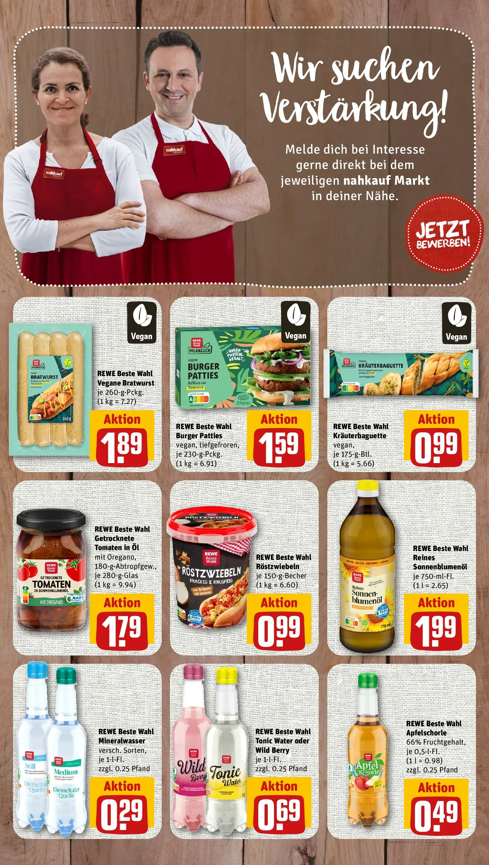 REWE Prospekt ab 08.06.2026 zum Blättern » Angebote | Seite: 7 | Produkte: Öl, Sonnenblumenol, Bratwurst, Burger