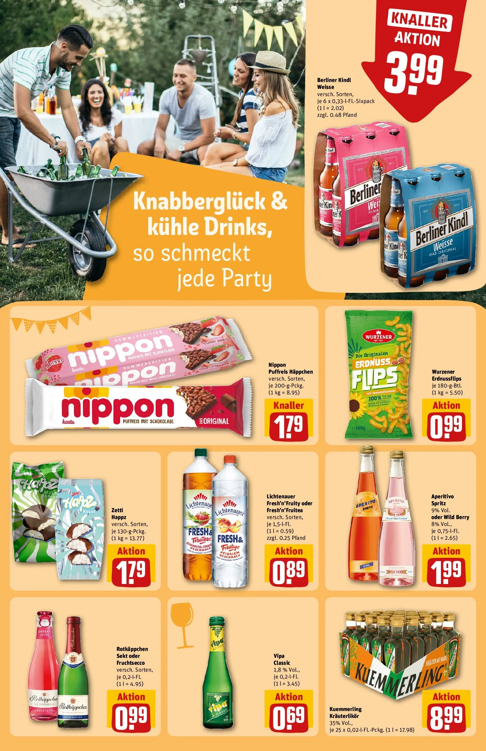 REWE Prospekt ab 08.06.2026 zum Blättern » Angebote | Seite: 21 | Produkte: Berliner, Schokolade, Fruchtsecco, Kuemmerling