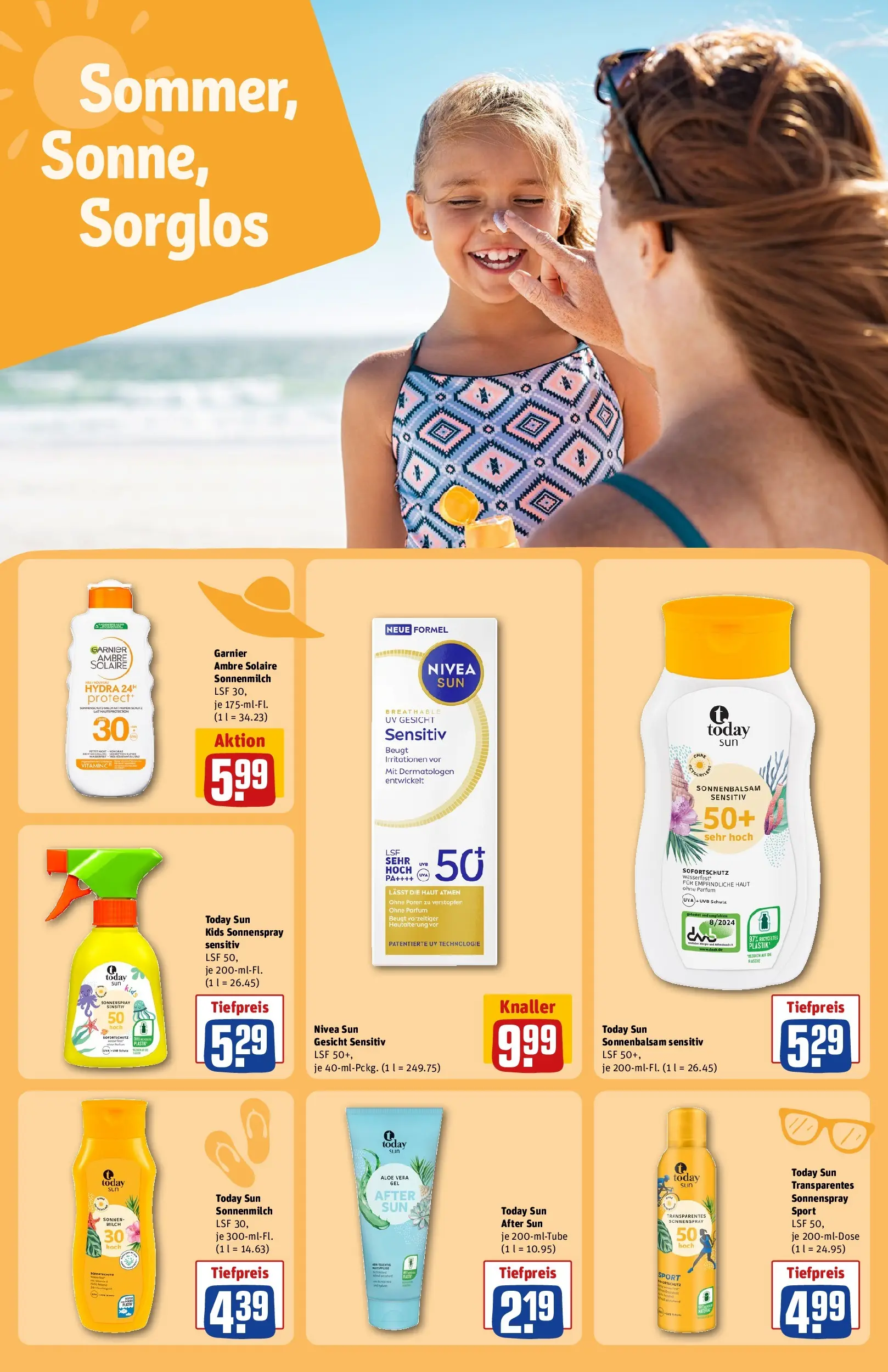 REWE Prospekt ab 08.06.2026 zum Blättern » Angebote | Seite: 23 | Produkte: Milch, Parfüm, After Sun