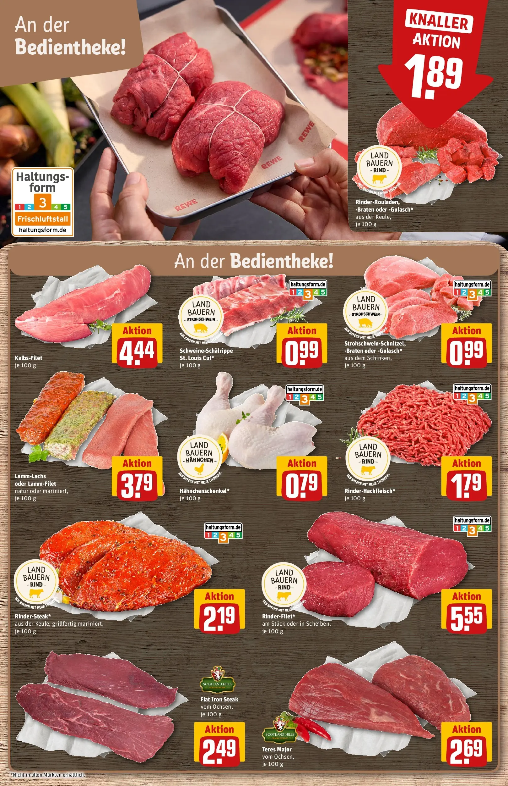 REWE Prospekt ab 08.06.2026 zum Blättern » Angebote | Seite: 8 | Produkte: Hahnchen, Schinken, Steak