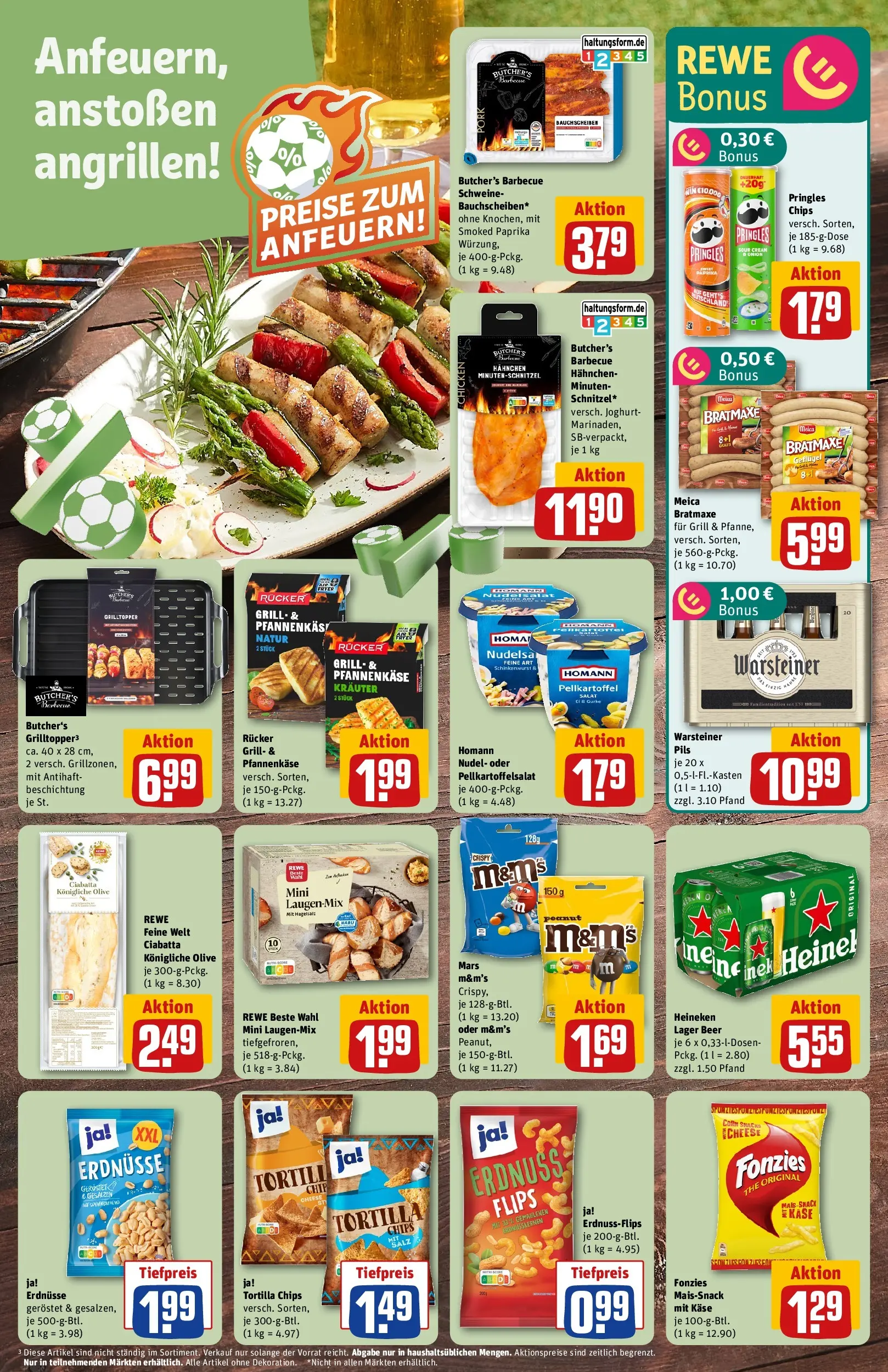 REWE Prospekt ab 08.06.2026 zum Blättern » Angebote | Seite: 17 | Produkte: Pils, Meica, Mars, Pasta