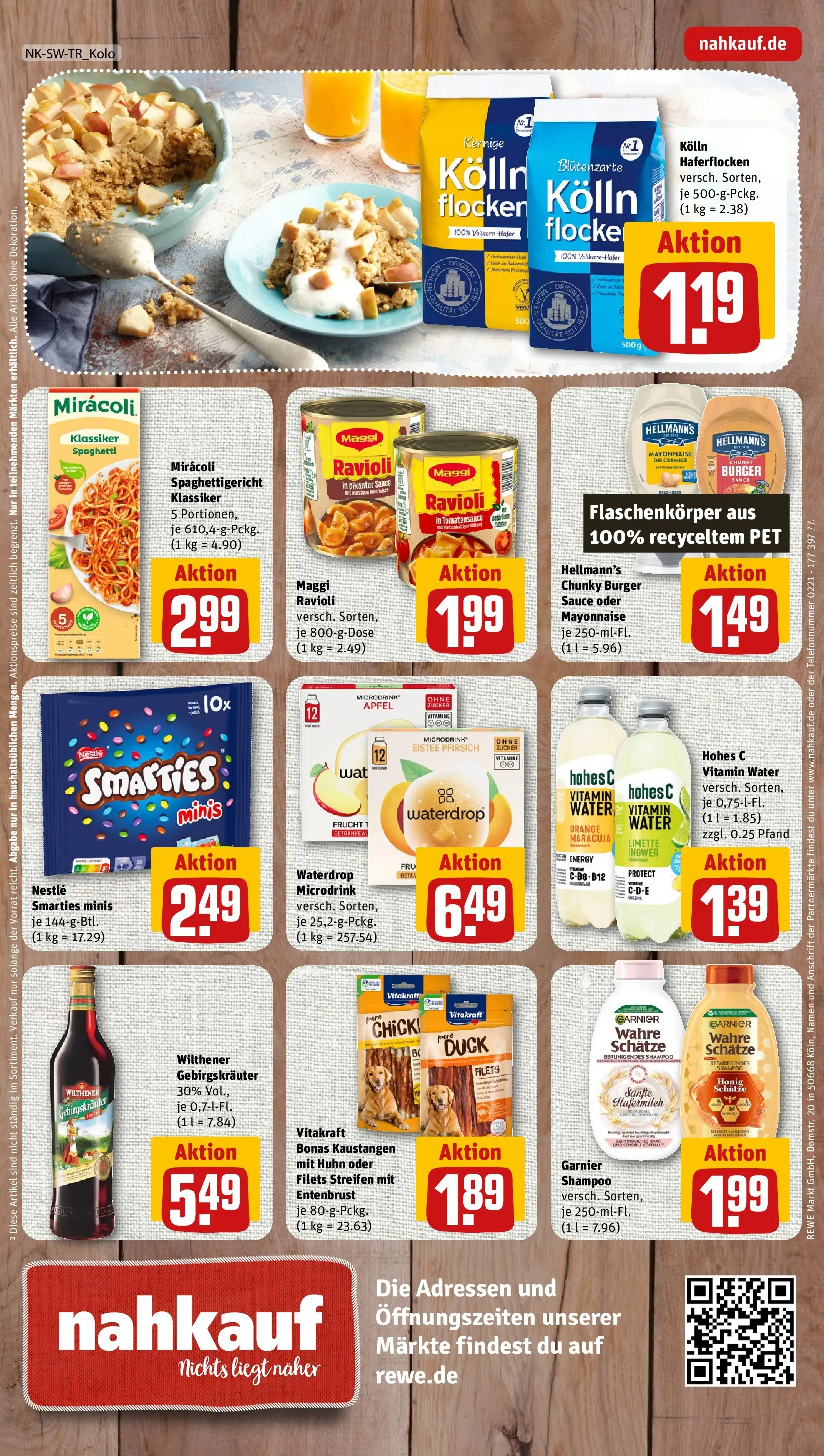 REWE Prospekt ab 08.06.2026 zum Blättern » Angebote | Seite: 8 | Produkte: Wilthener, Burger, Hohes c, Flocken