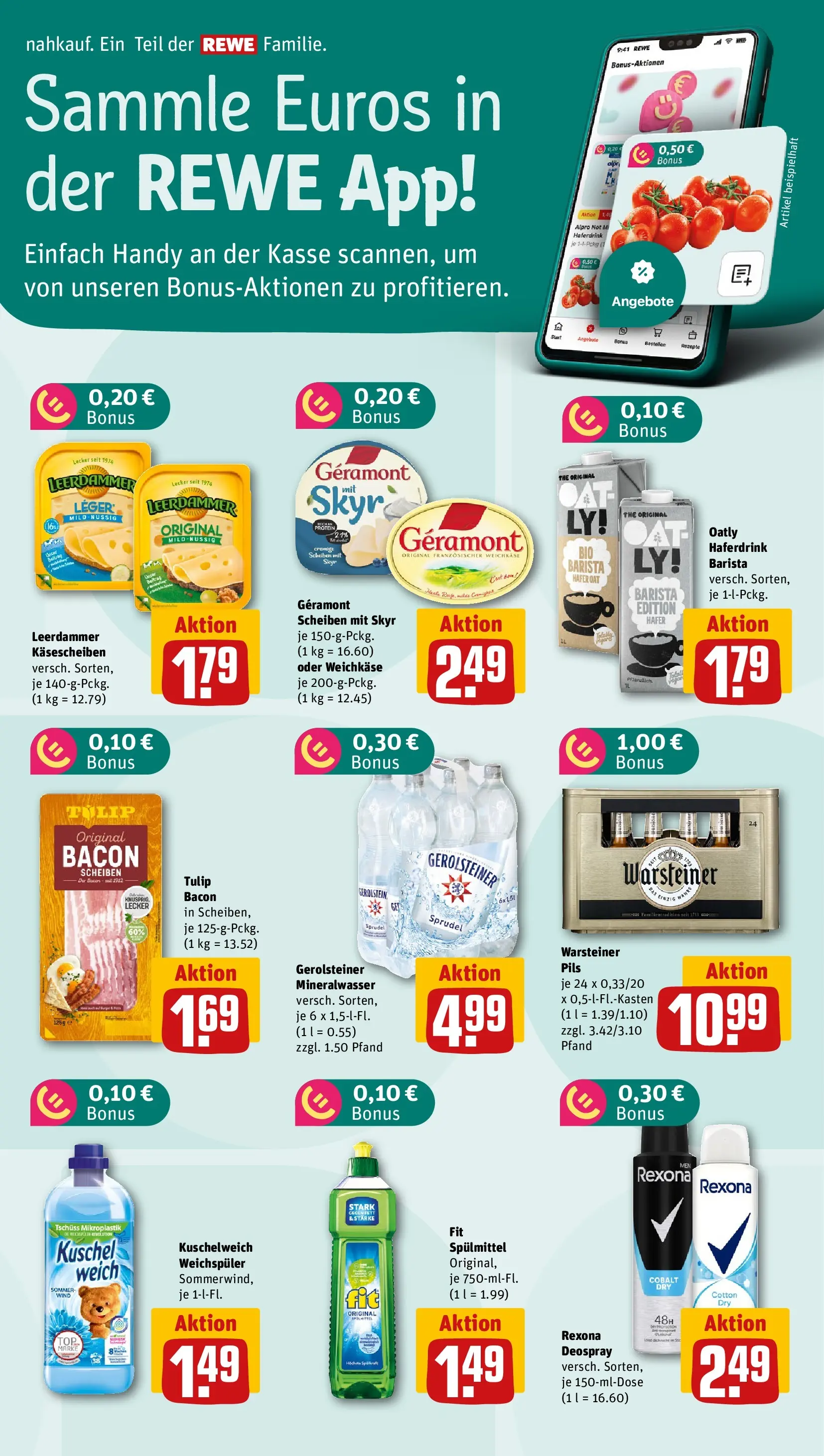 REWE Prospekt ab 08.06.2026 zum Blättern » Angebote | Seite: 5 | Produkte: Geramont, Pils, Skyr, Deospray
