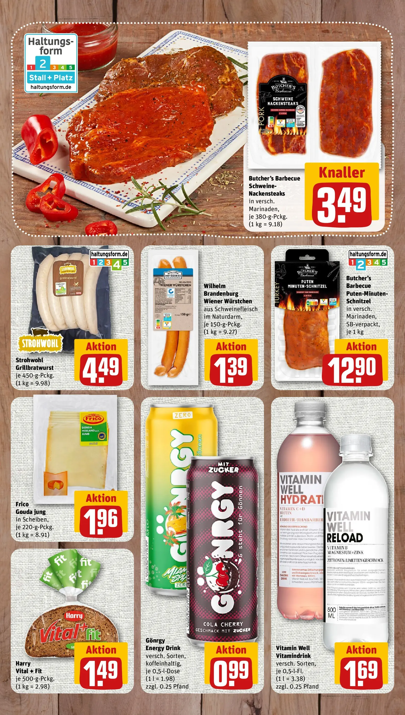 REWE Prospekt ab 08.06.2026 zum Blättern » Angebote | Seite: 7 | Produkte: Energy, Gouda, Box, Zucker