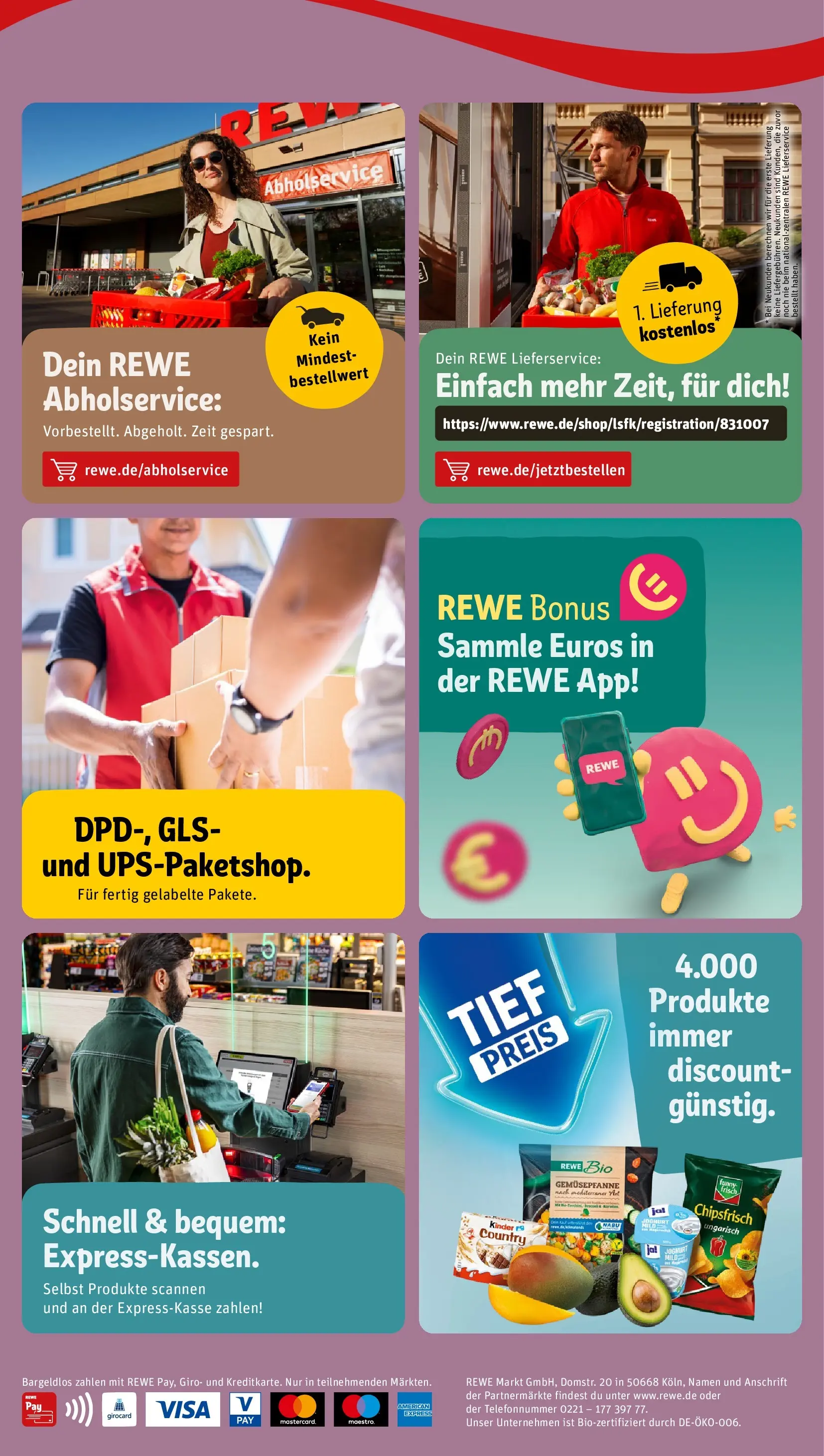REWE Prospekt ab 08.06.2026 zum Blättern » Angebote | Seite: 2 | Produkte: Joghurt, Chips, Kinder country