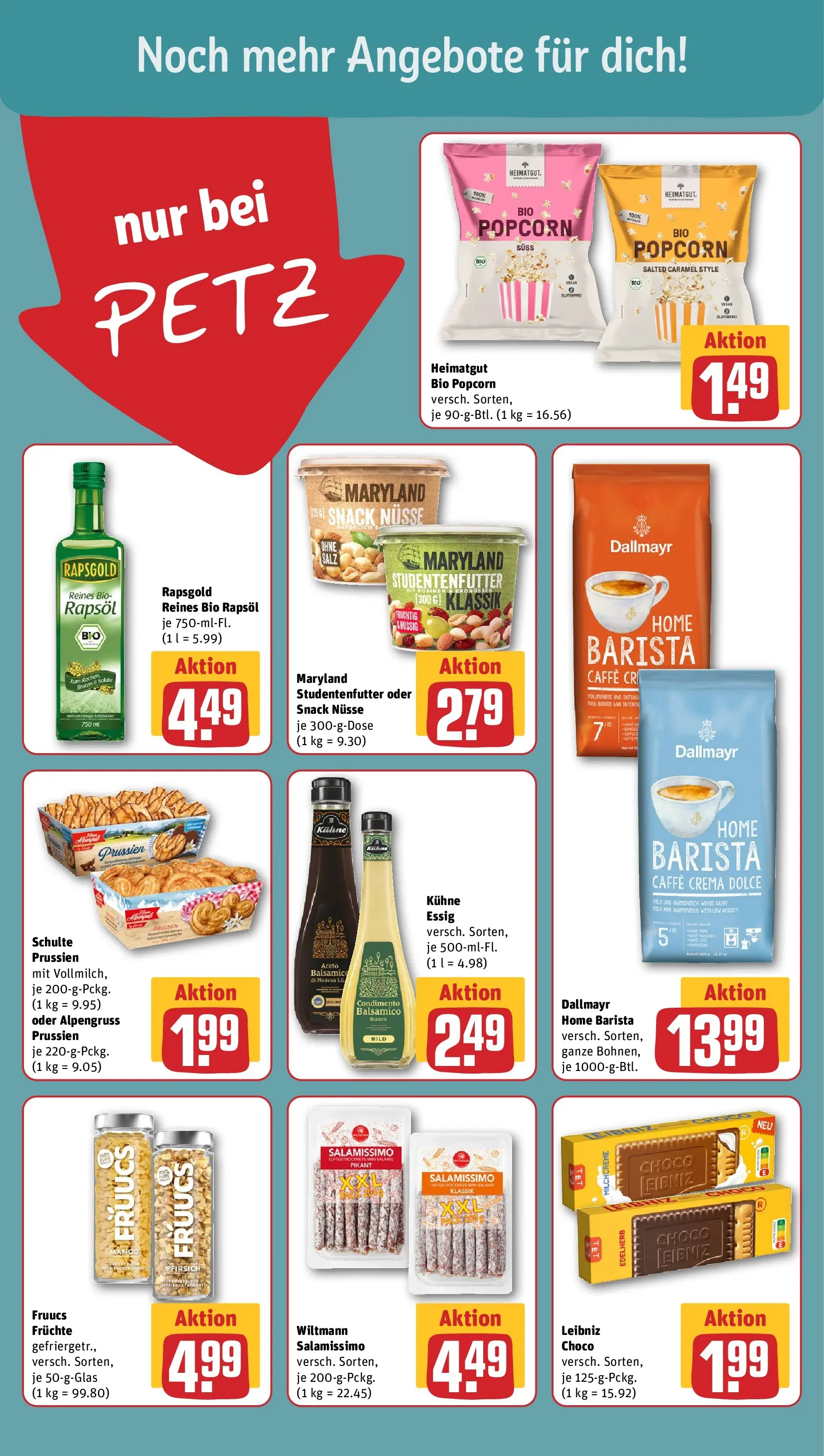 REWE Prospekt ab 08.06.2026 zum Blättern » Angebote | Seite: 16 | Produkte: Essig, Rapsöl, Dallmayr, Salz