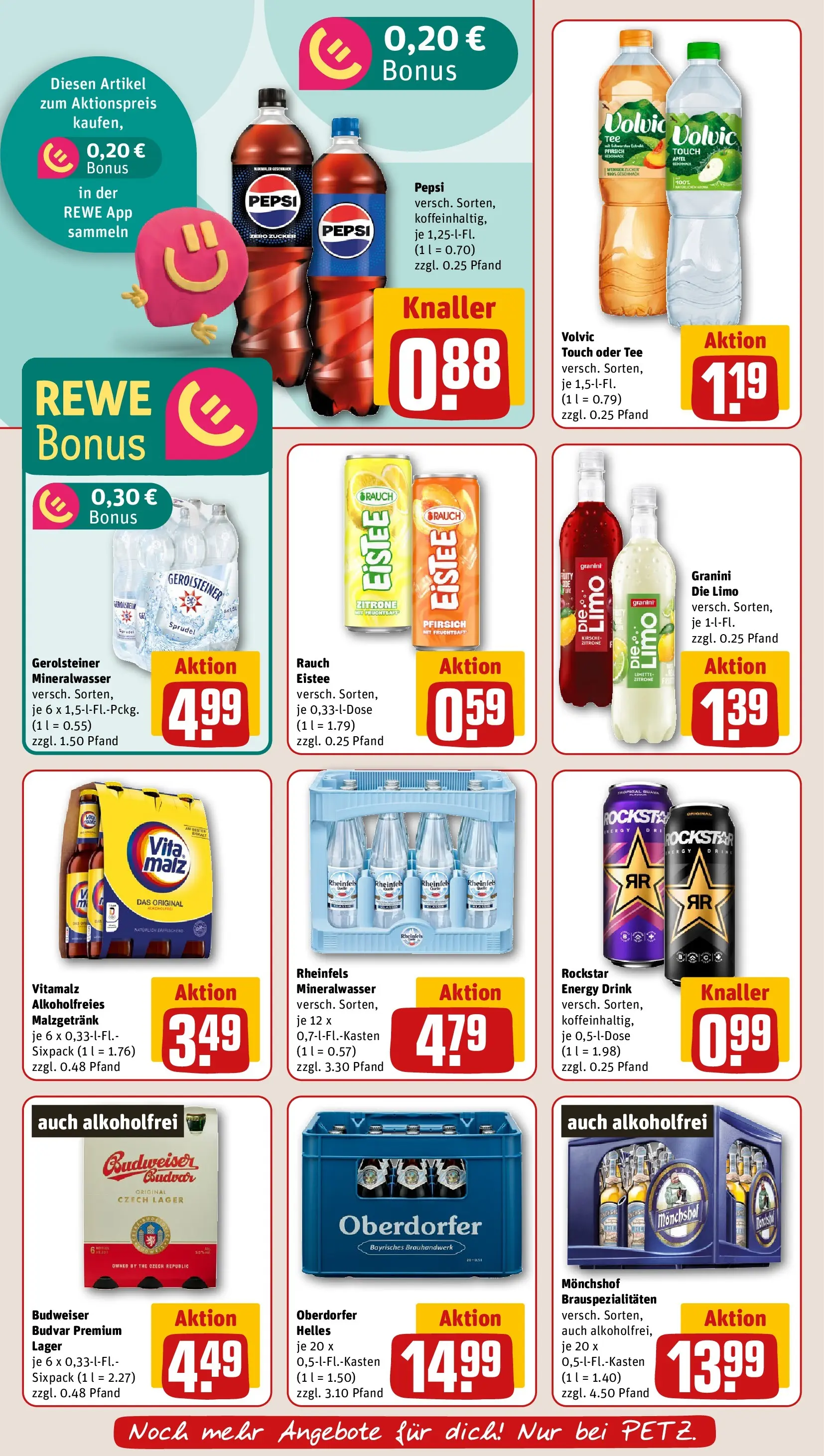 REWE Prospekt ab 08.06.2026 zum Blättern » Angebote | Seite: 20 | Produkte: Energy, Rockstar, Volvic touch, Granini