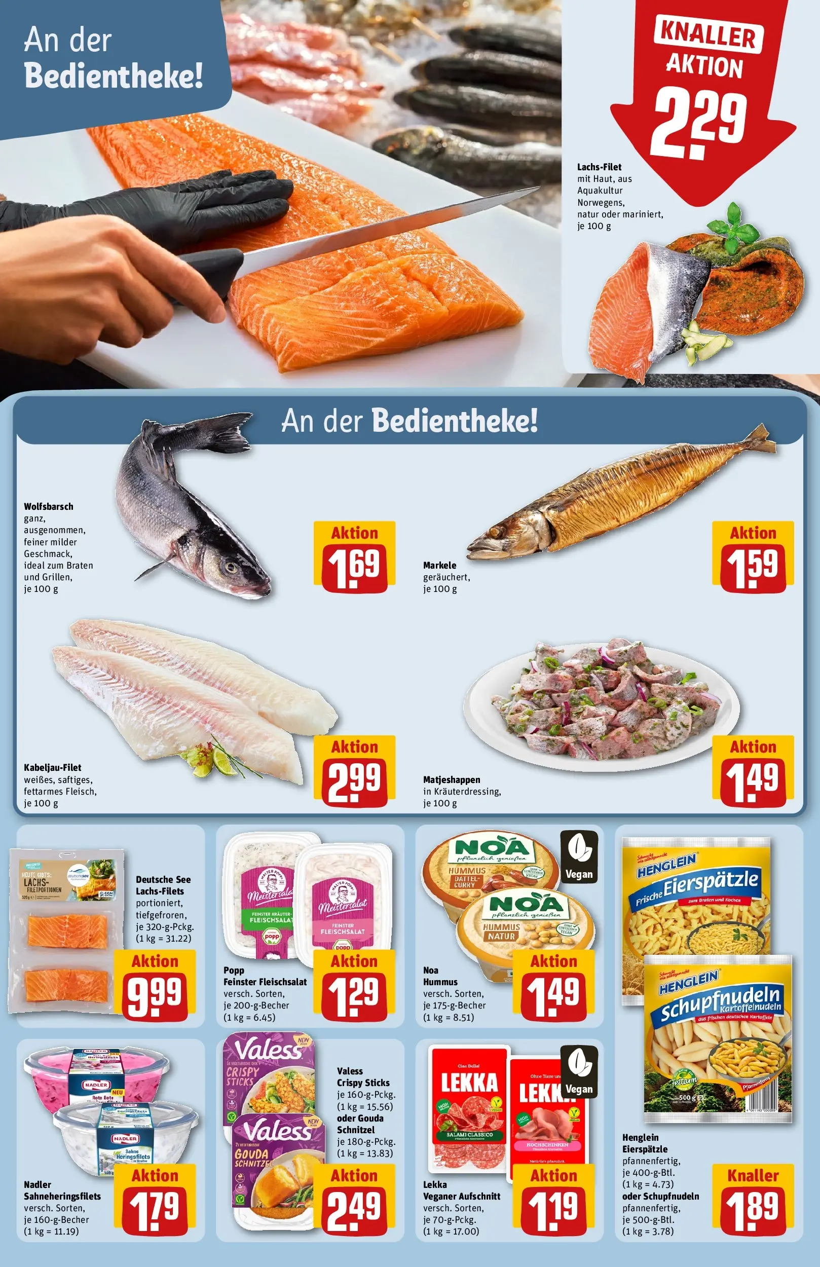 REWE Prospekt ab 08.06.2026 zum Blättern » Angebote | Seite: 14 | Produkte: Gouda, Kartoffeln, Salami, Sahne