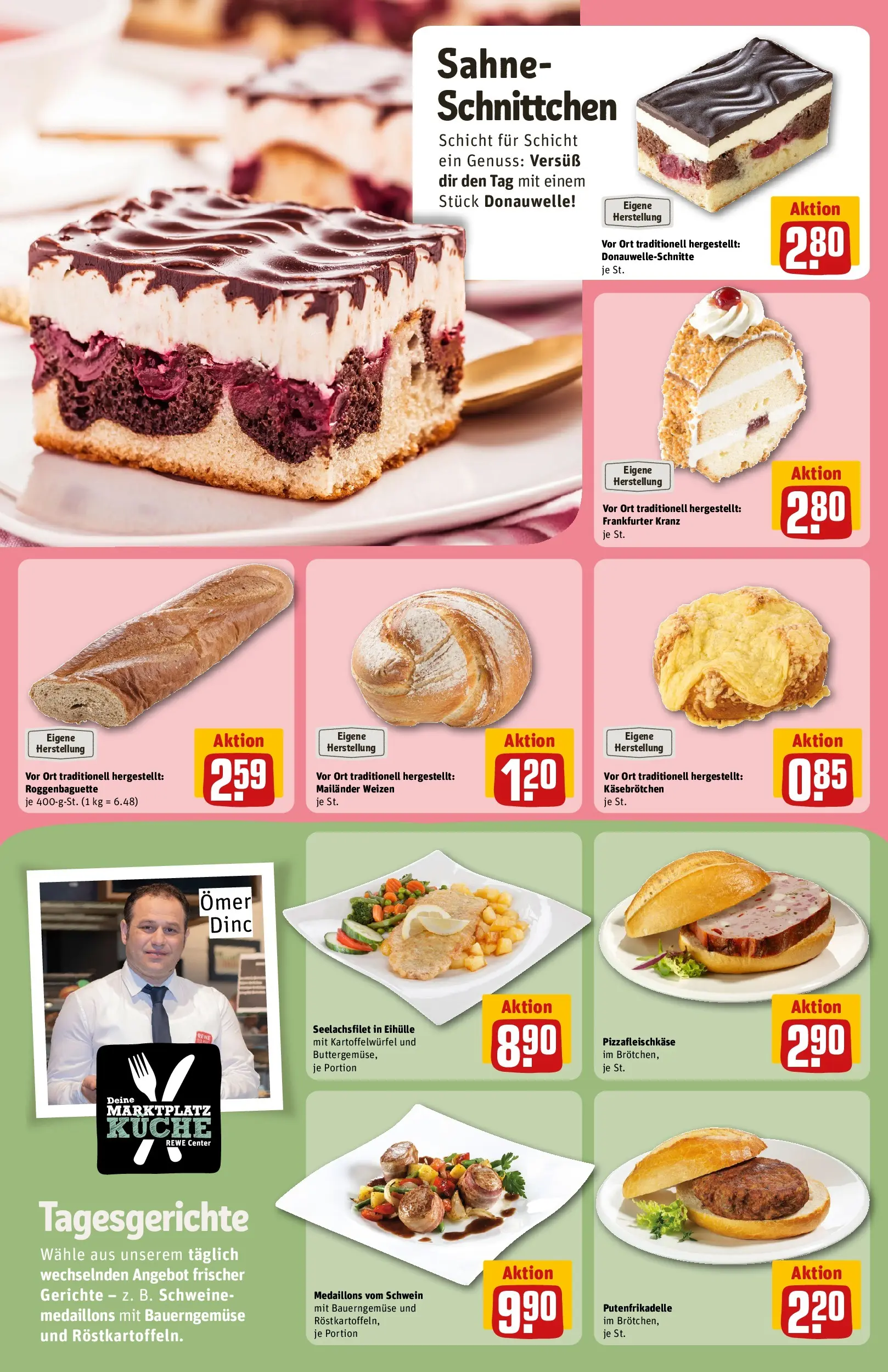 REWE Prospekt ab 08.06.2026 zum Blättern » Angebote | Seite: 15 | Produkte: Hülle, Küche, Baguette, Sahne