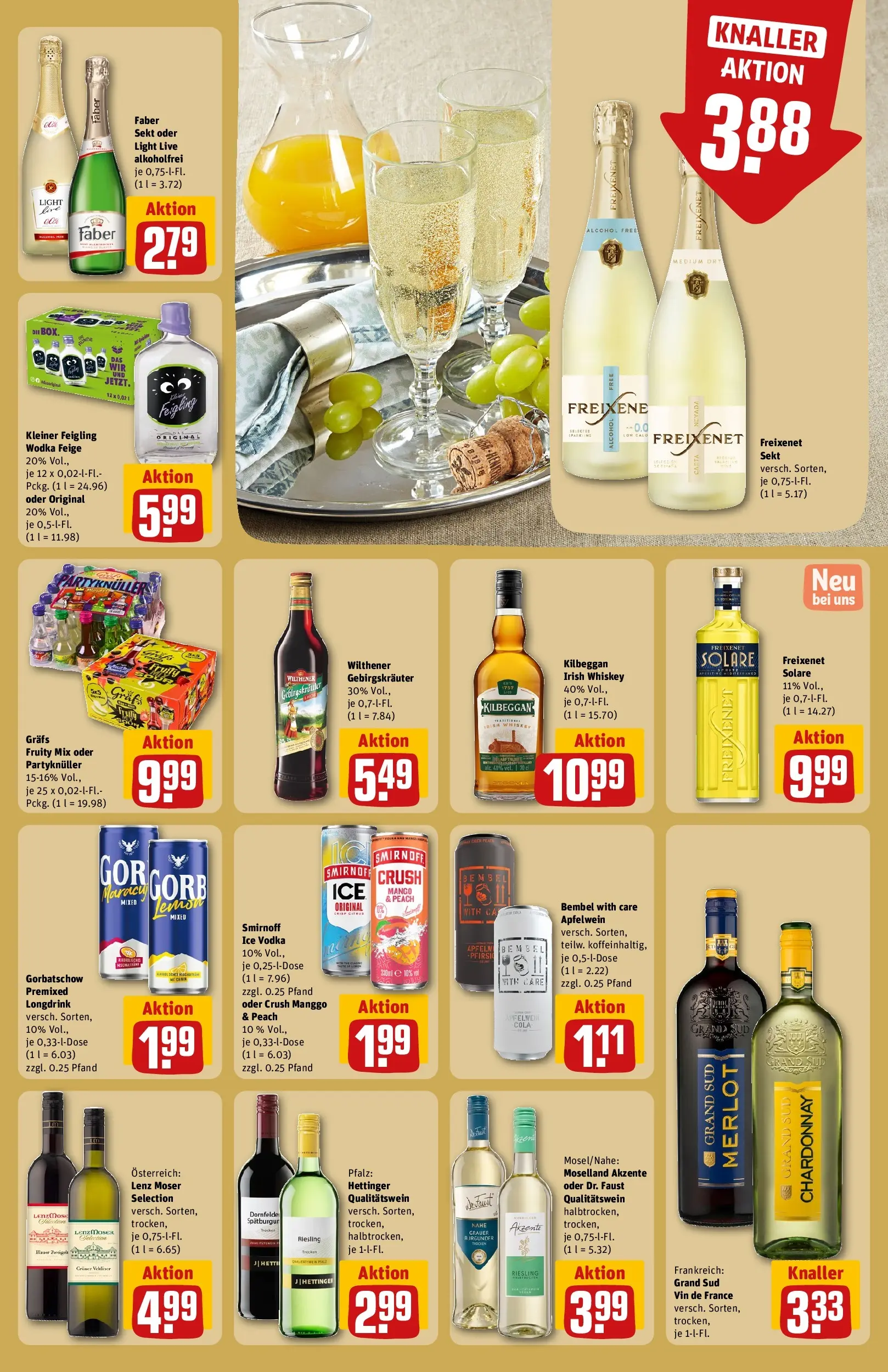 REWE Prospekt ab 08.06.2026 zum Blättern » Angebote | Seite: 21 | Produkte: Sekt, Mango, Smirnoff, Vodka