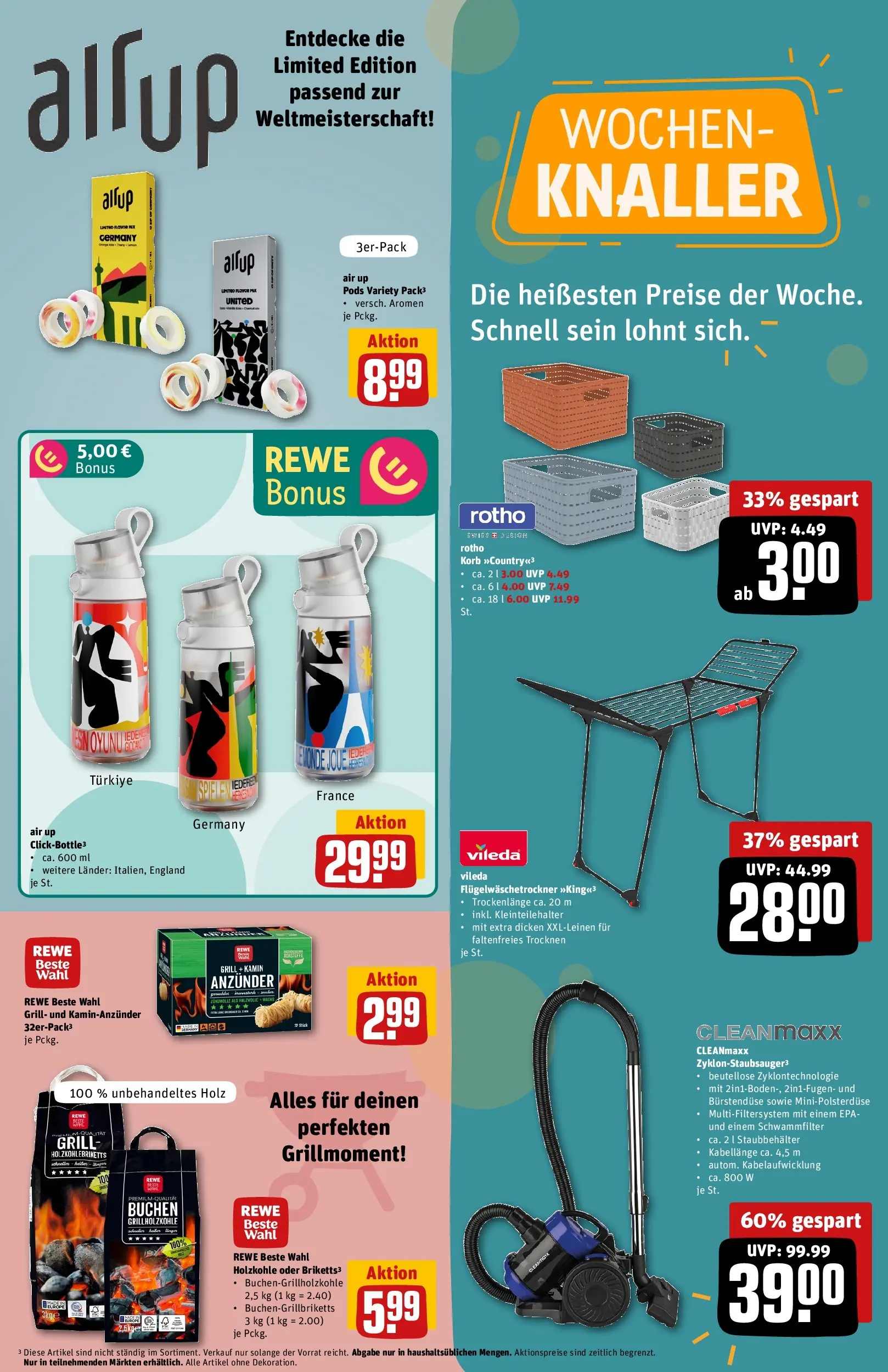 REWE Prospekt ab 08.06.2026 zum Blättern » Angebote | Seite: 29 | Produkte: Grill, Kamin, Korb