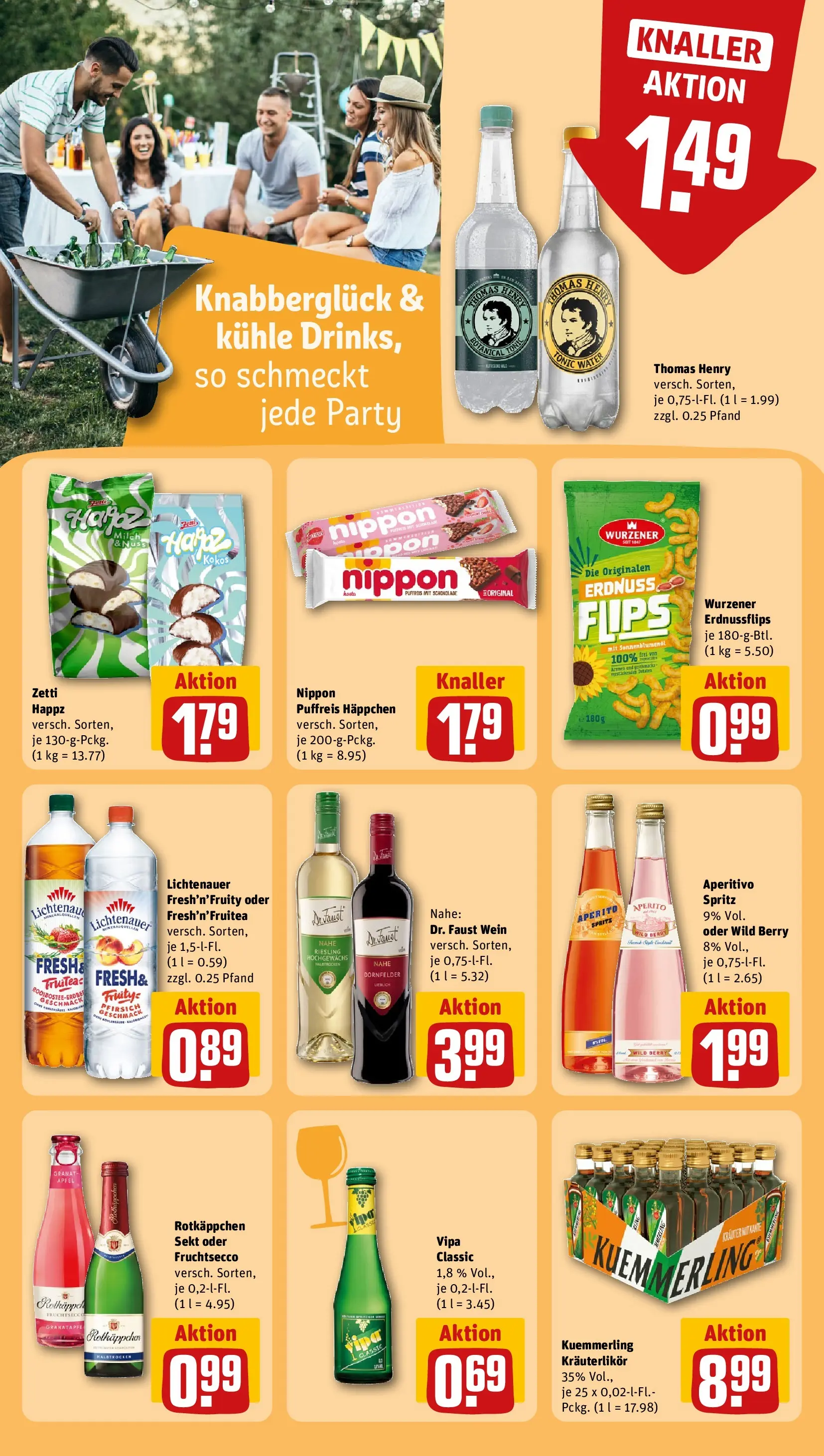 REWE Prospekt ab 08.06.2026 zum Blättern » Angebote | Seite: 27 | Produkte: Sprite, Äpfel, Kuemmerling, Rotkäppchen