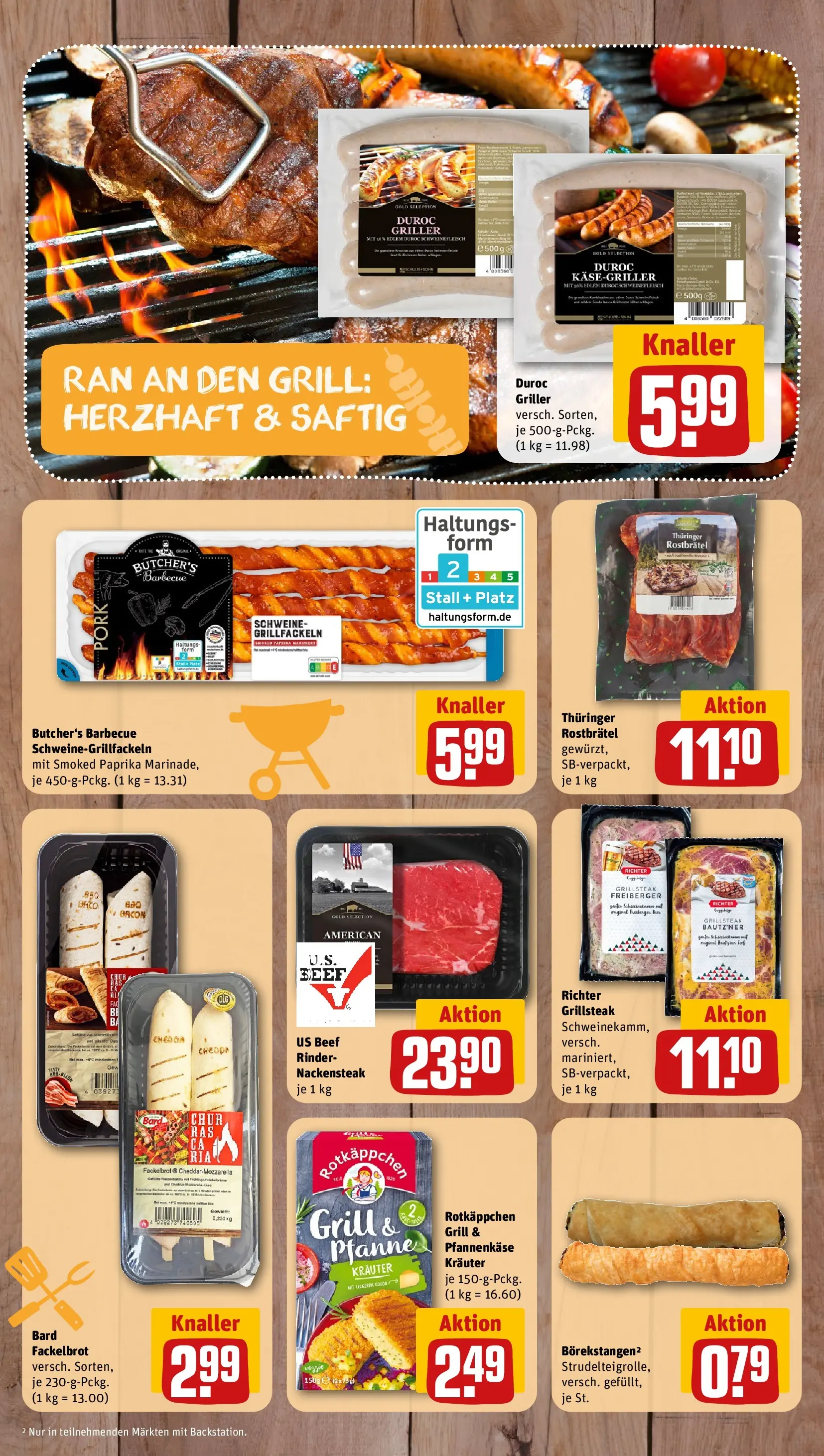 REWE Prospekt ab 08.06.2026 zum Blättern » Angebote | Seite: 9 | Produkte: Gewicht, Grill, Rotkäppchen, Steak