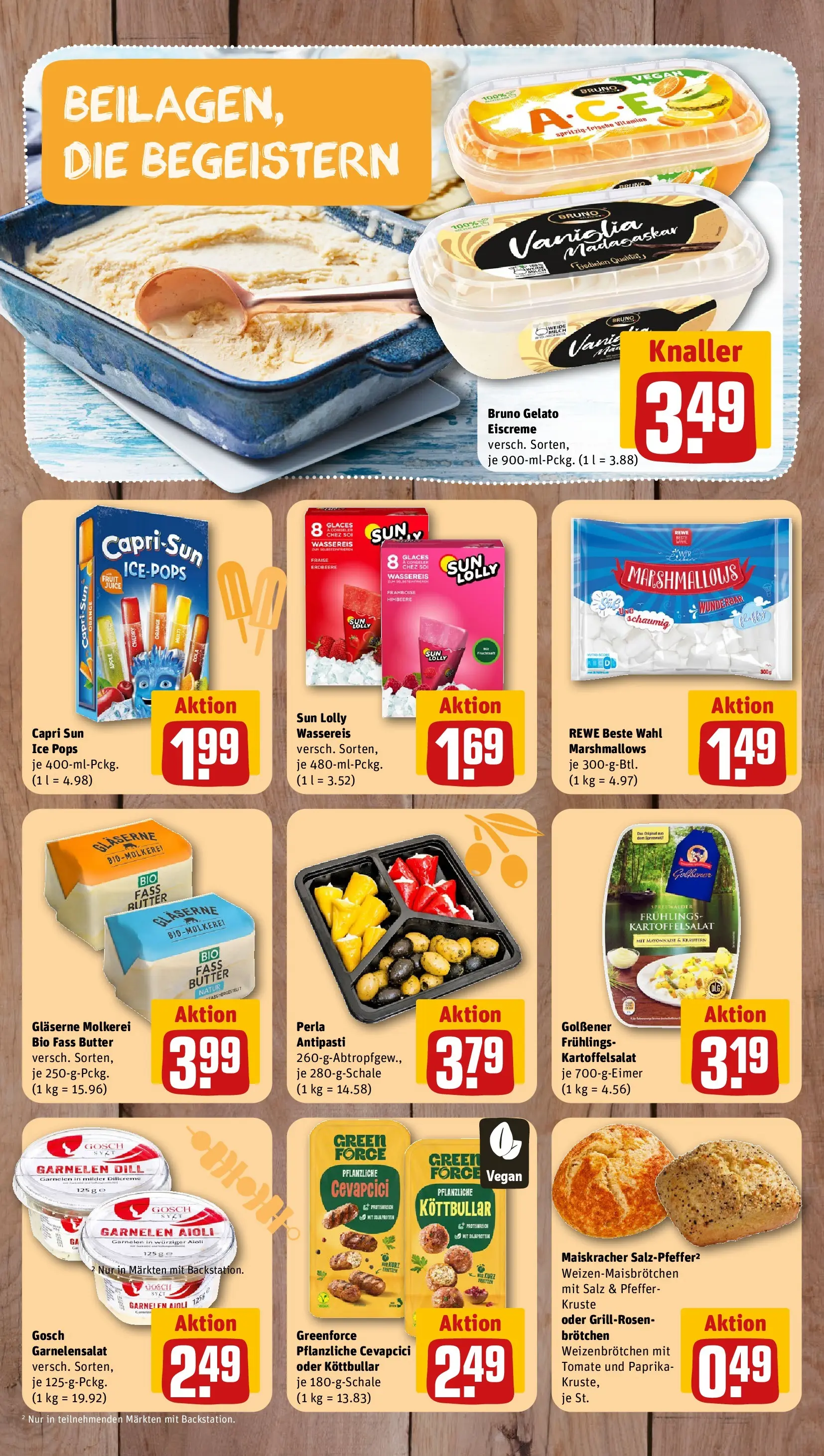 REWE Prospekt ab 08.06.2026 zum Blättern » Angebote | Seite: 10 | Produkte: Eiscreme, Pfeffer, Himbeere, Dill