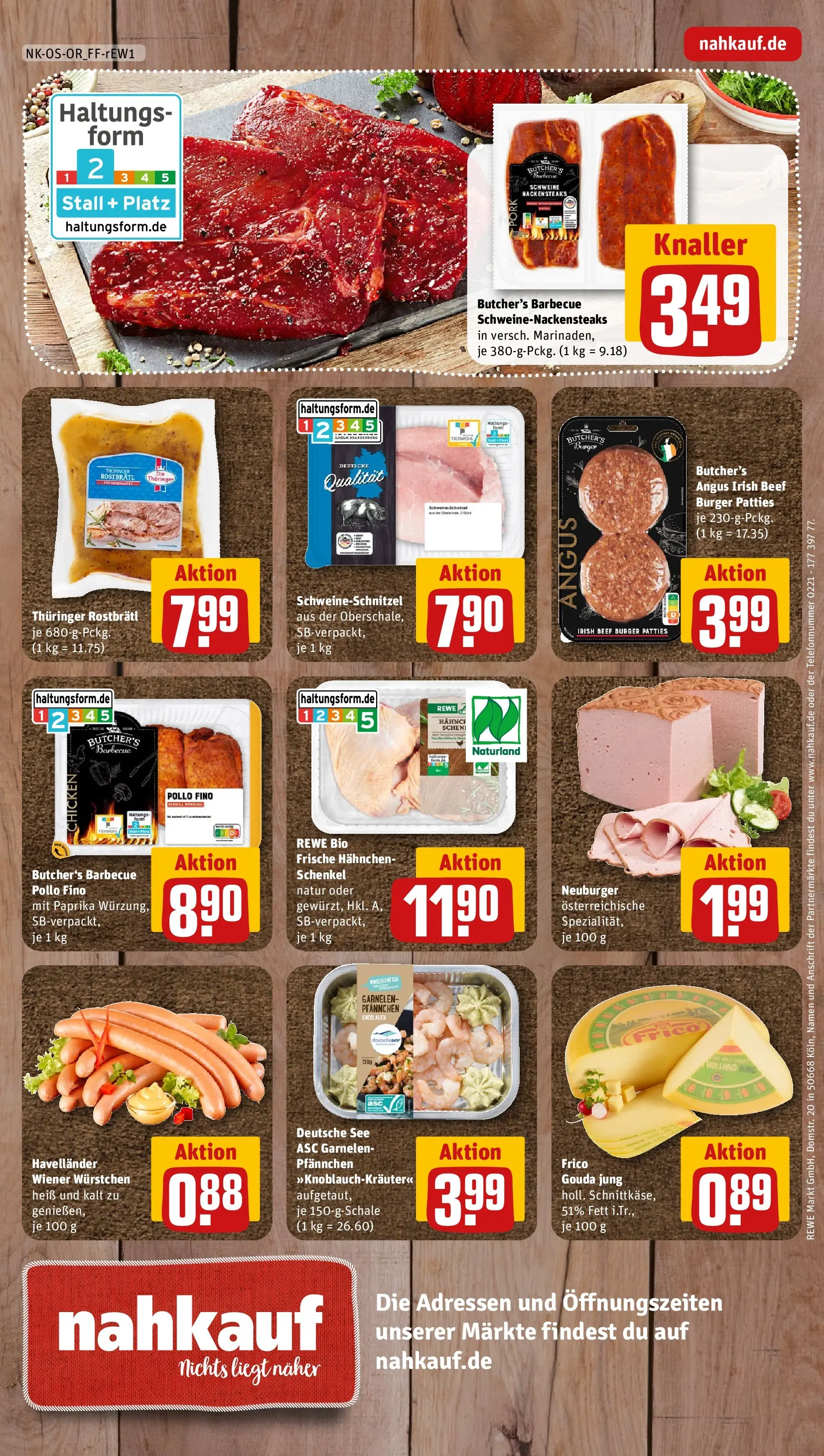 REWE Prospekt ab 08.06.2026 zum Blättern » Angebote | Seite: 16 | Produkte: Hahnchen, Gouda, Burger, Schnitzel
