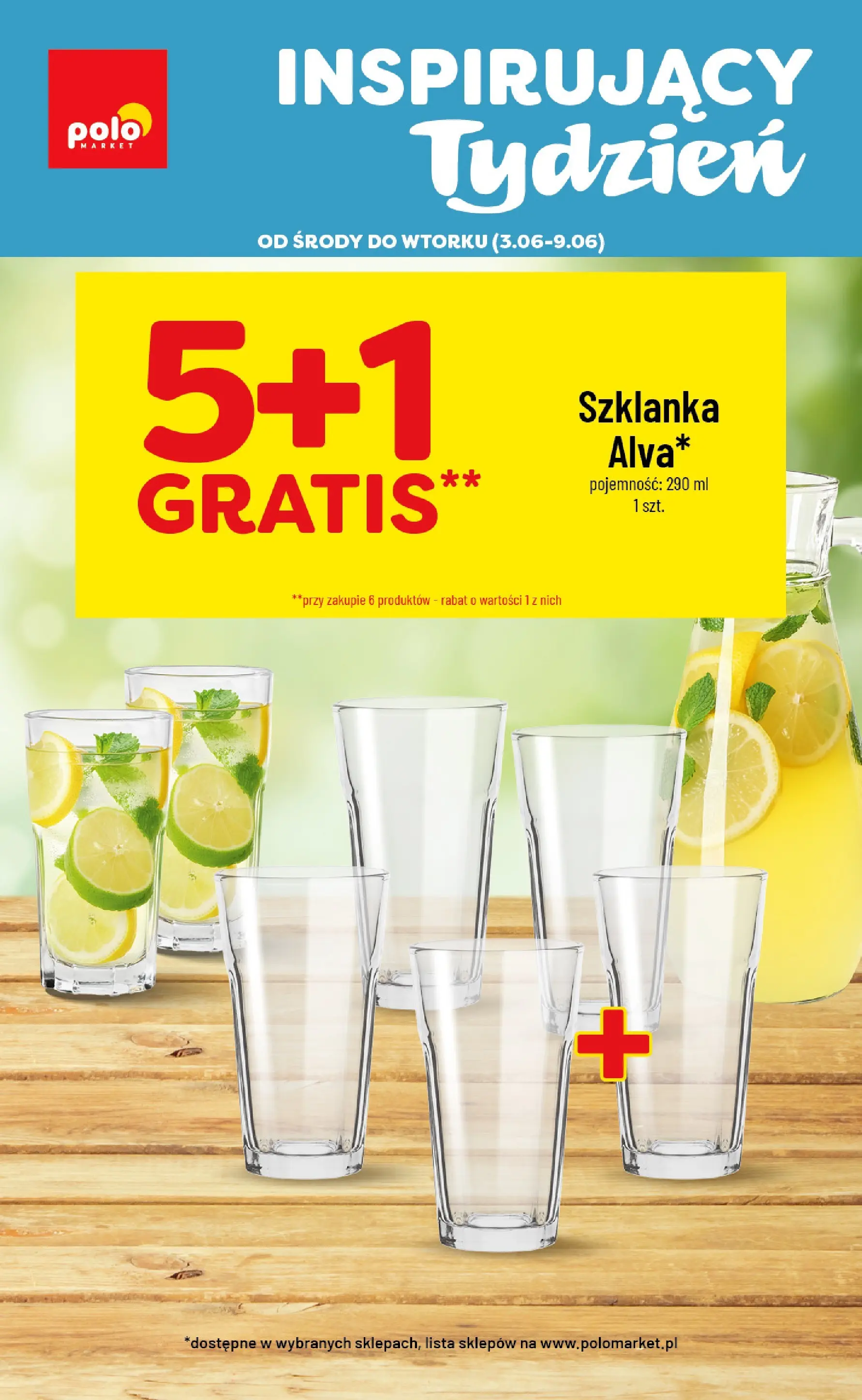 Nowa POLOmarket gazetka od jutra 03.06.2026 | Strona: 1 | Produkty: Szklanka